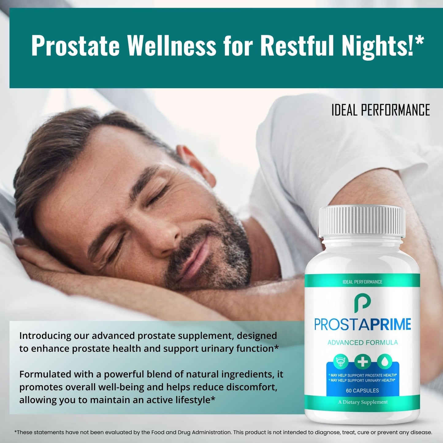 IDEAL PERFORMANCE ProstaPrime for Men Capsules 120 Count