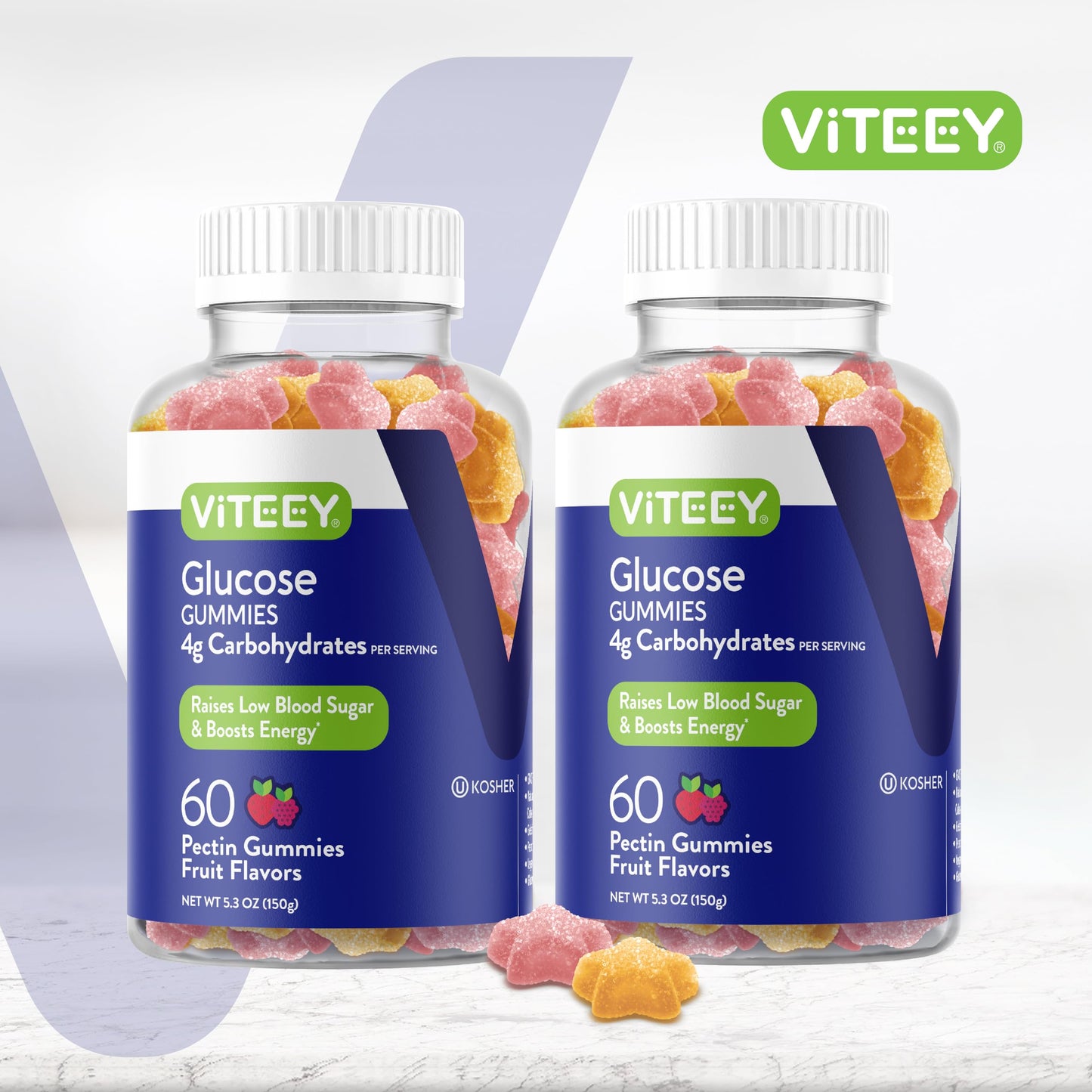 Viteey Glucose Gummies 120 Count