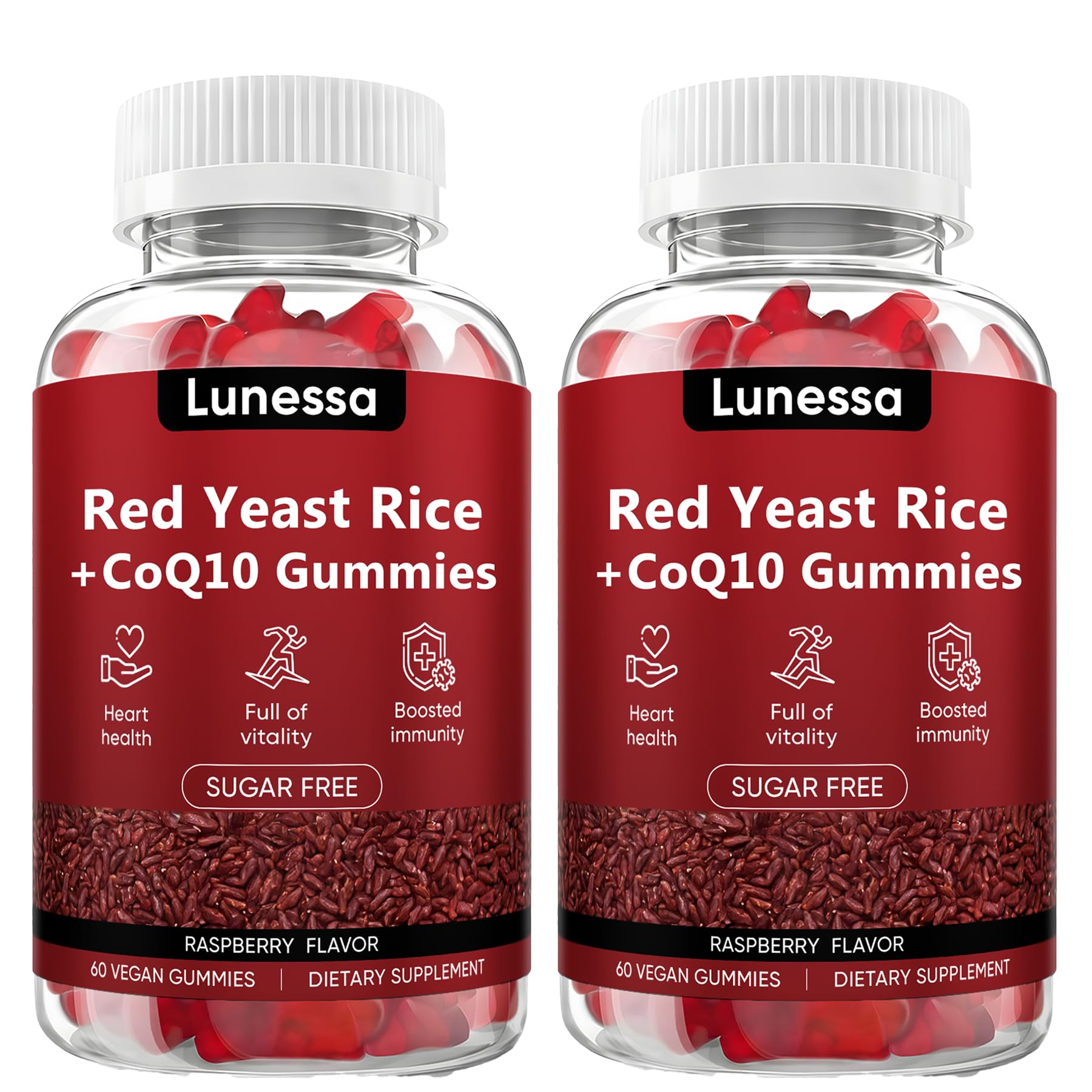 Peehss Red Yeast Rice with CoQ10 Cholesterol Cleanse 120 Gummies