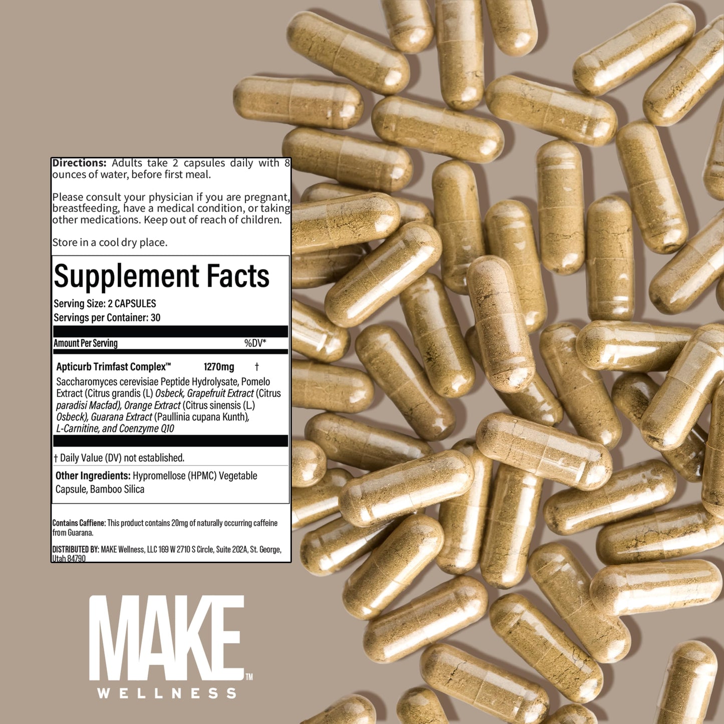 Make Wellness Lean Peptide Supplement Capsule 60 Count