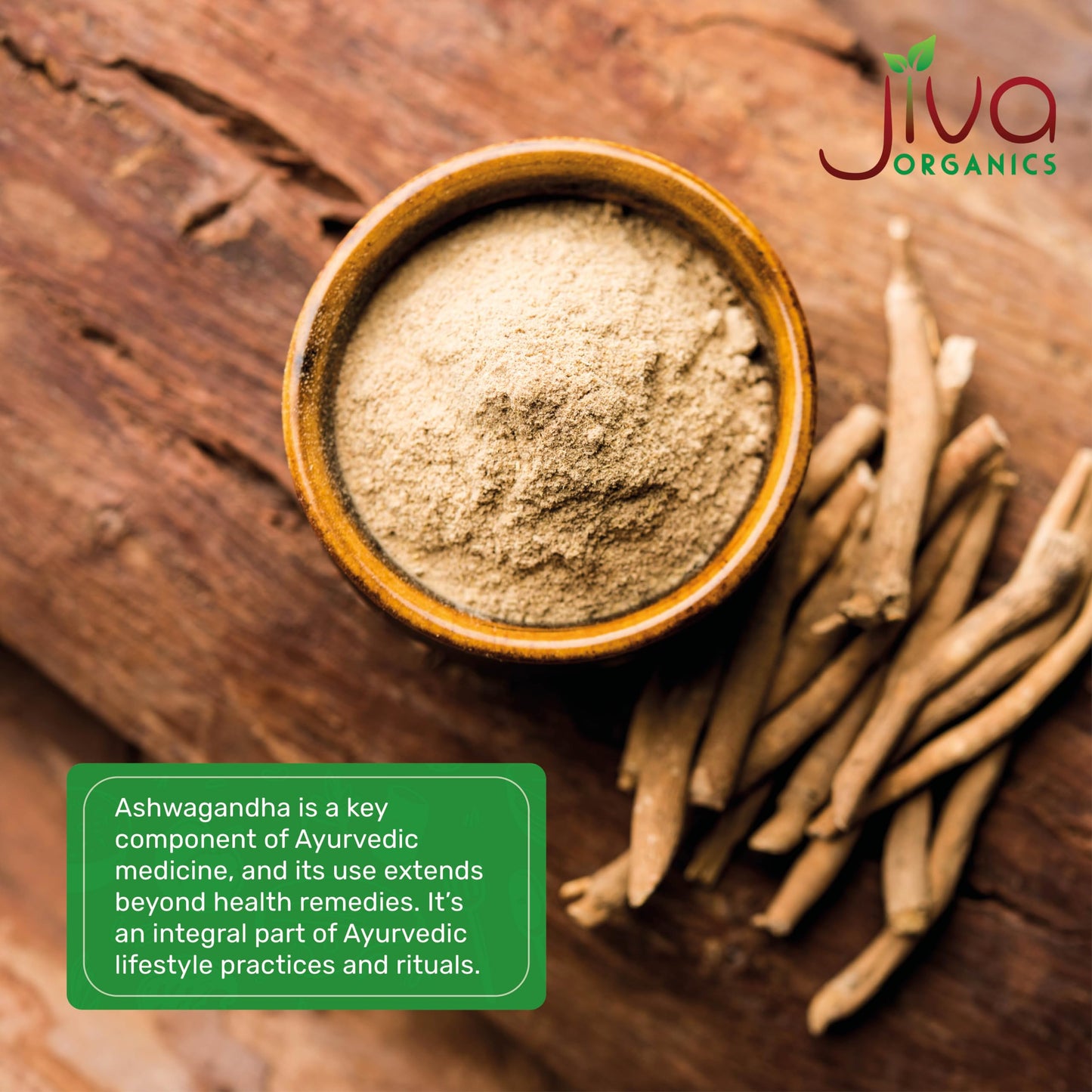 Jiva Organics Ashwagandha Root Powder 20 oz