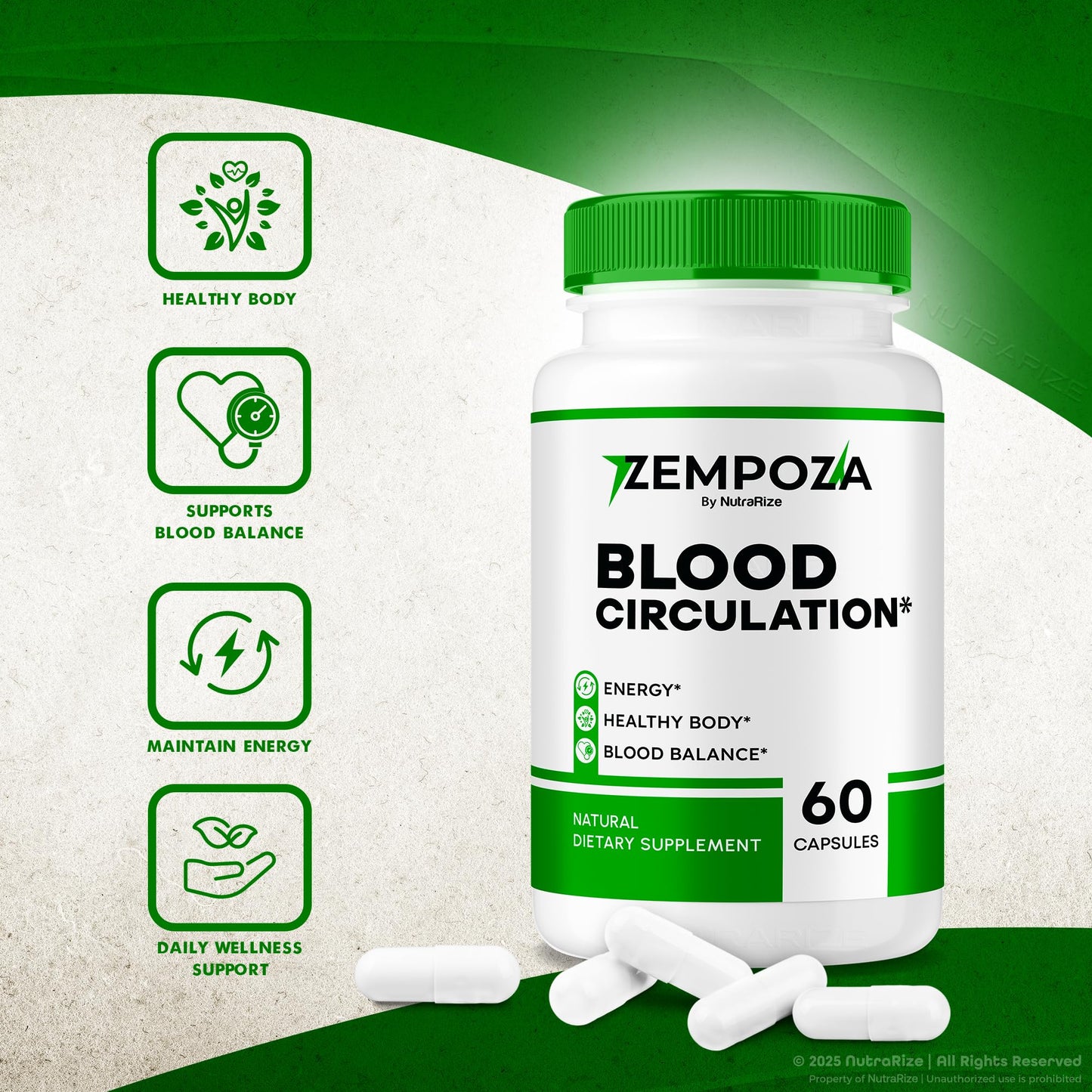 NutraRize Zempoza Capsules 60 Capsules