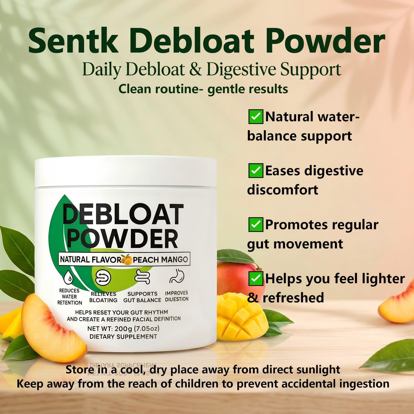 Sentk Debloat Powder 1 oz
