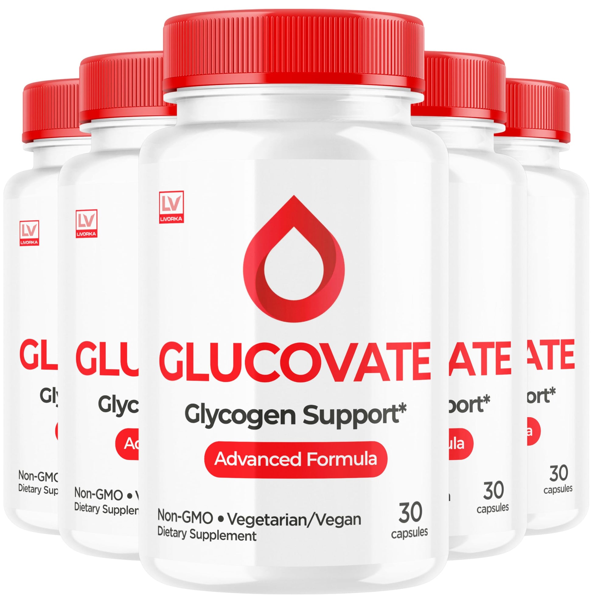 LIVORKA Glucovate Glycogen Support Capsules, 150 Capsules