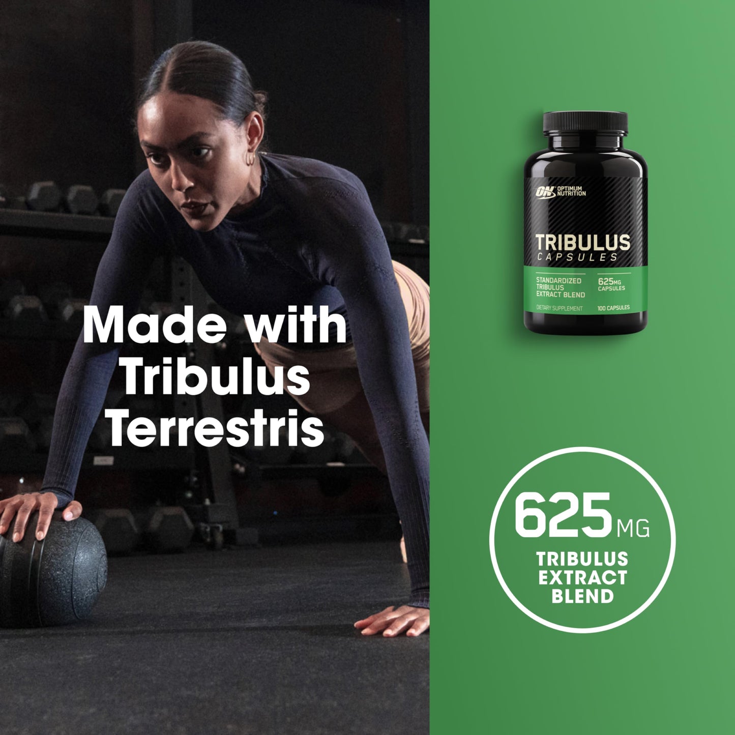 Optimum Nutrition Tribulus Extract Blend Capsules, 100 Count