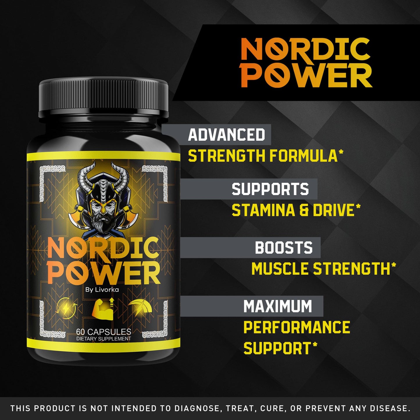 LIVORKA Nordic Power for Men 180 Capsules