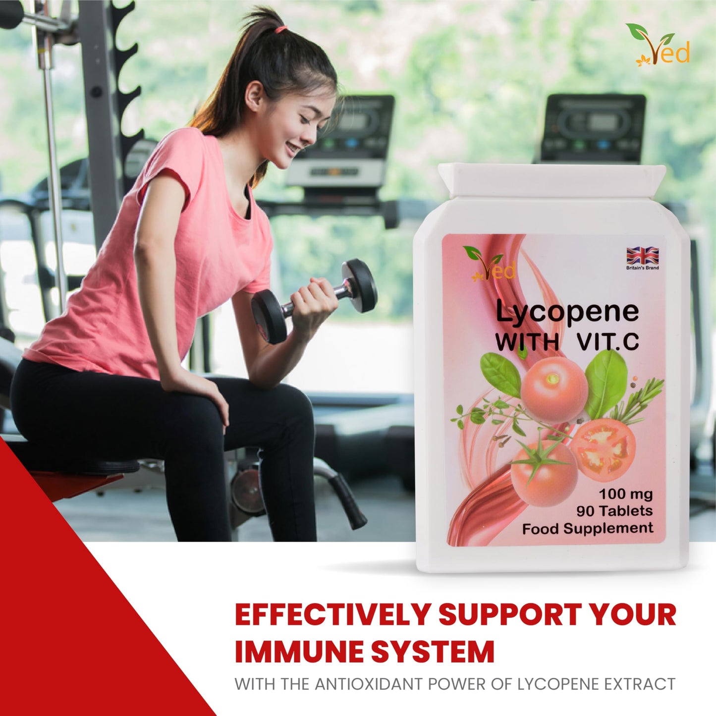 Ved Lycopene Supplement 100mg Tablet 180 Tablets
