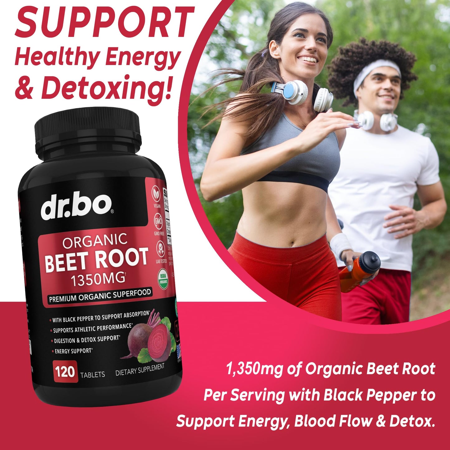 DR. BO Beet Root Tablets 120 Count