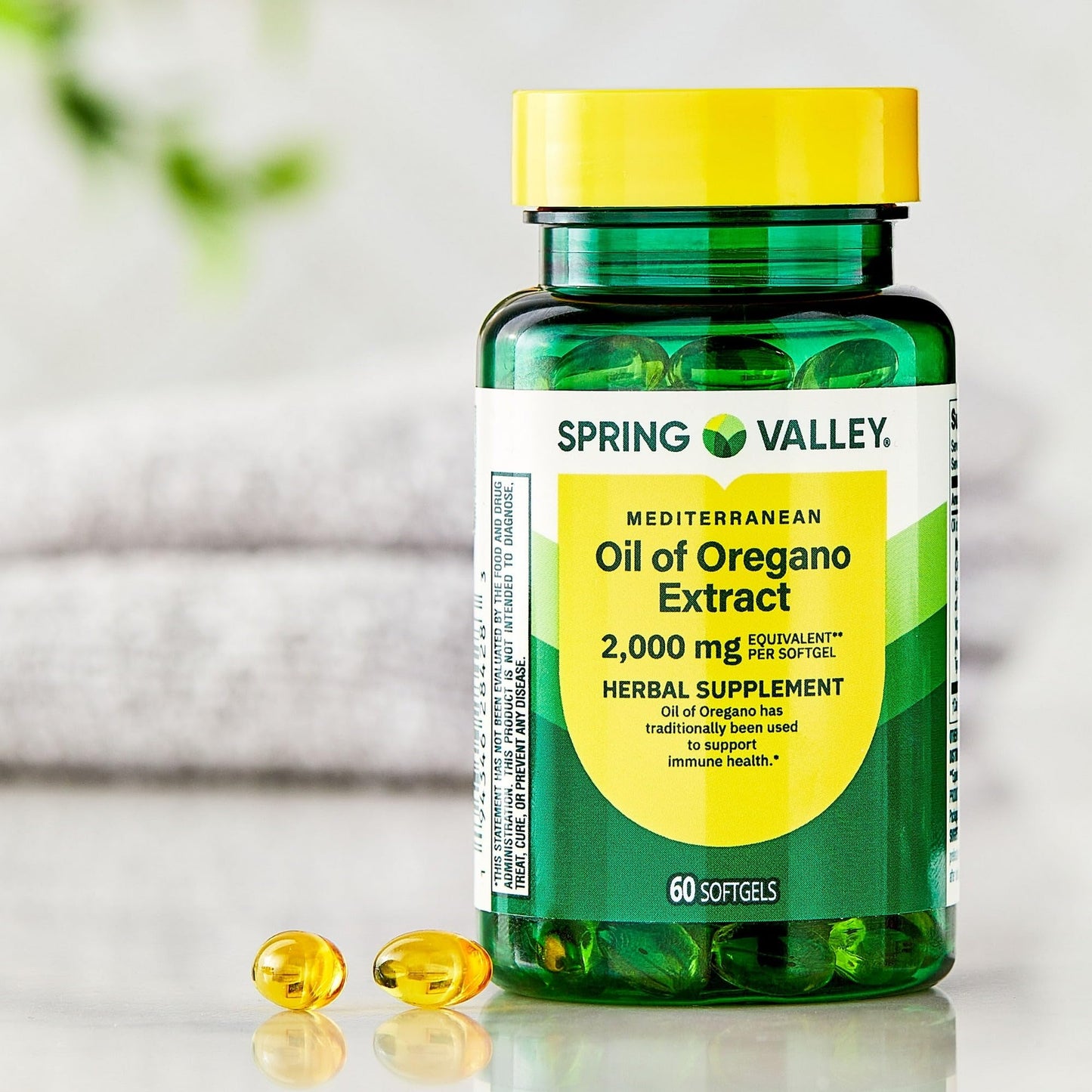 SJ essentials Oil of Oregano Softgels, 60 count