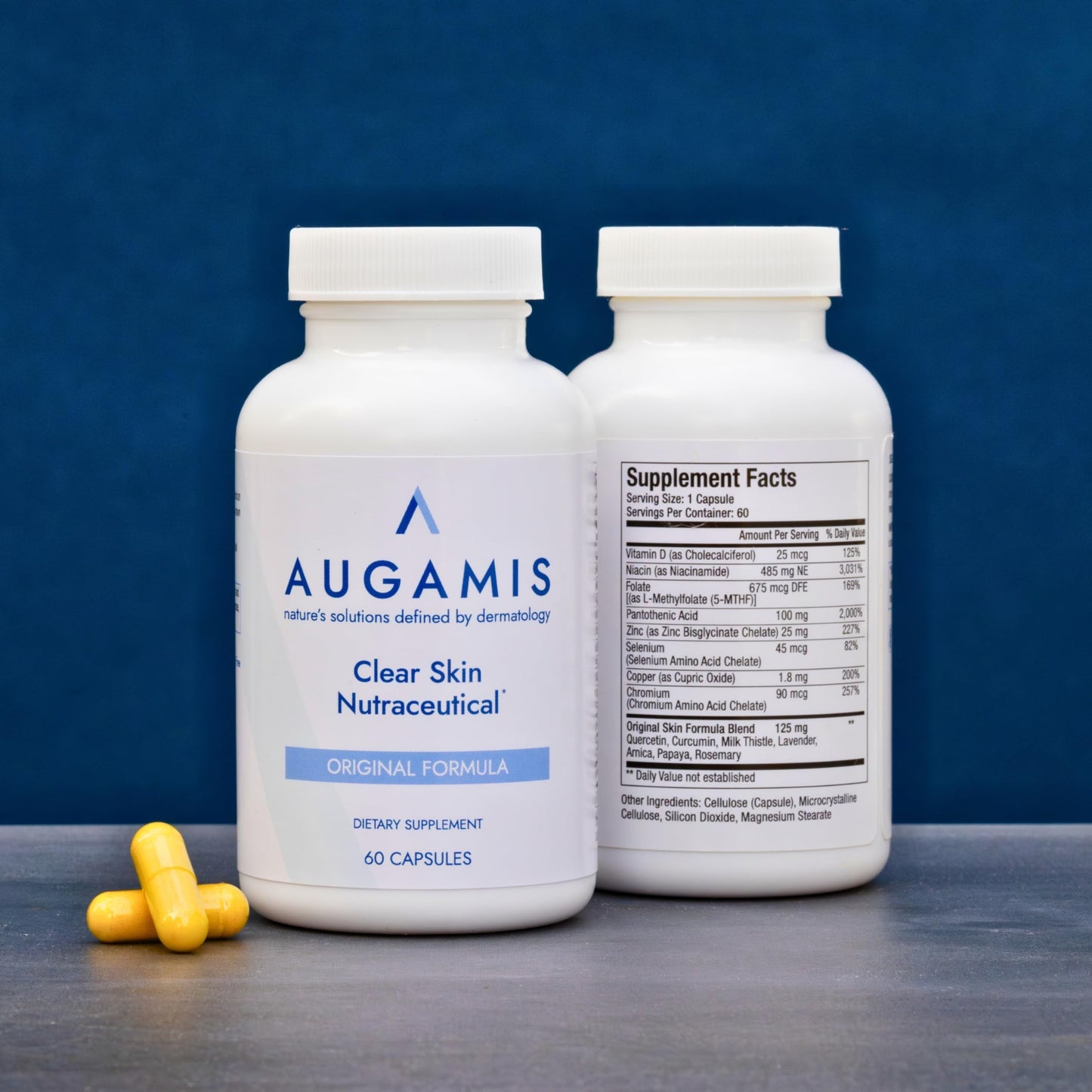 Augamis Hormonal Acne Treatment for Women No DIM DIM-Free Acne Medication Capsule 180 Count