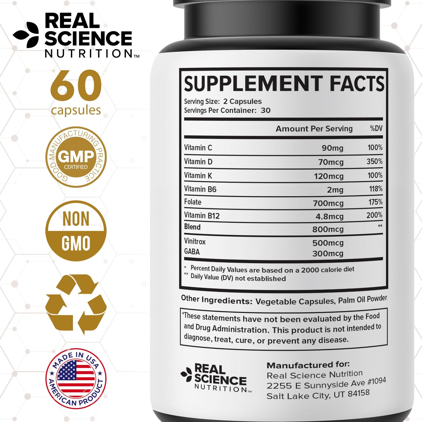 Real Science Nutrition CholestEase Capsules 60 Capsules