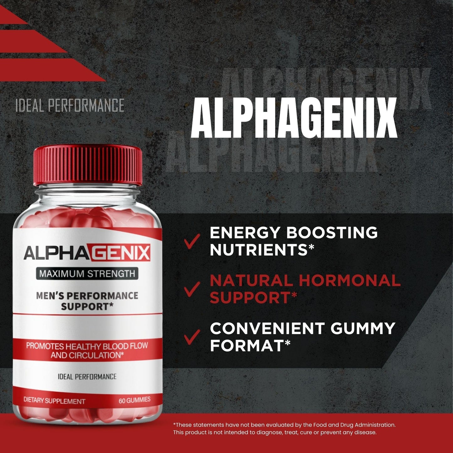 IDEAL PERFORMANCE AlphaGenix Gummies 300 Gummies