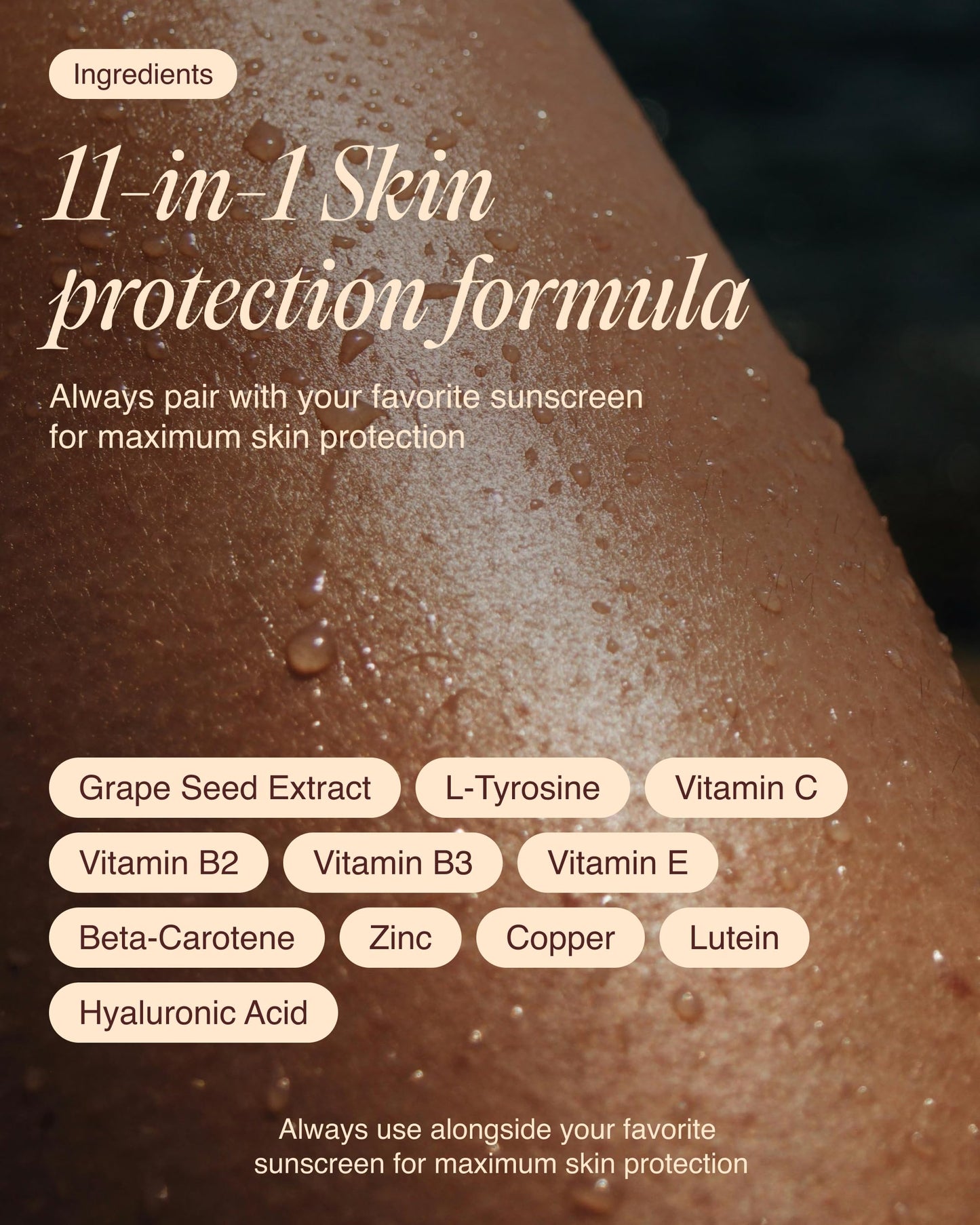 Ecosh Golden Skin Tanning Supplement Capsules 90 Count