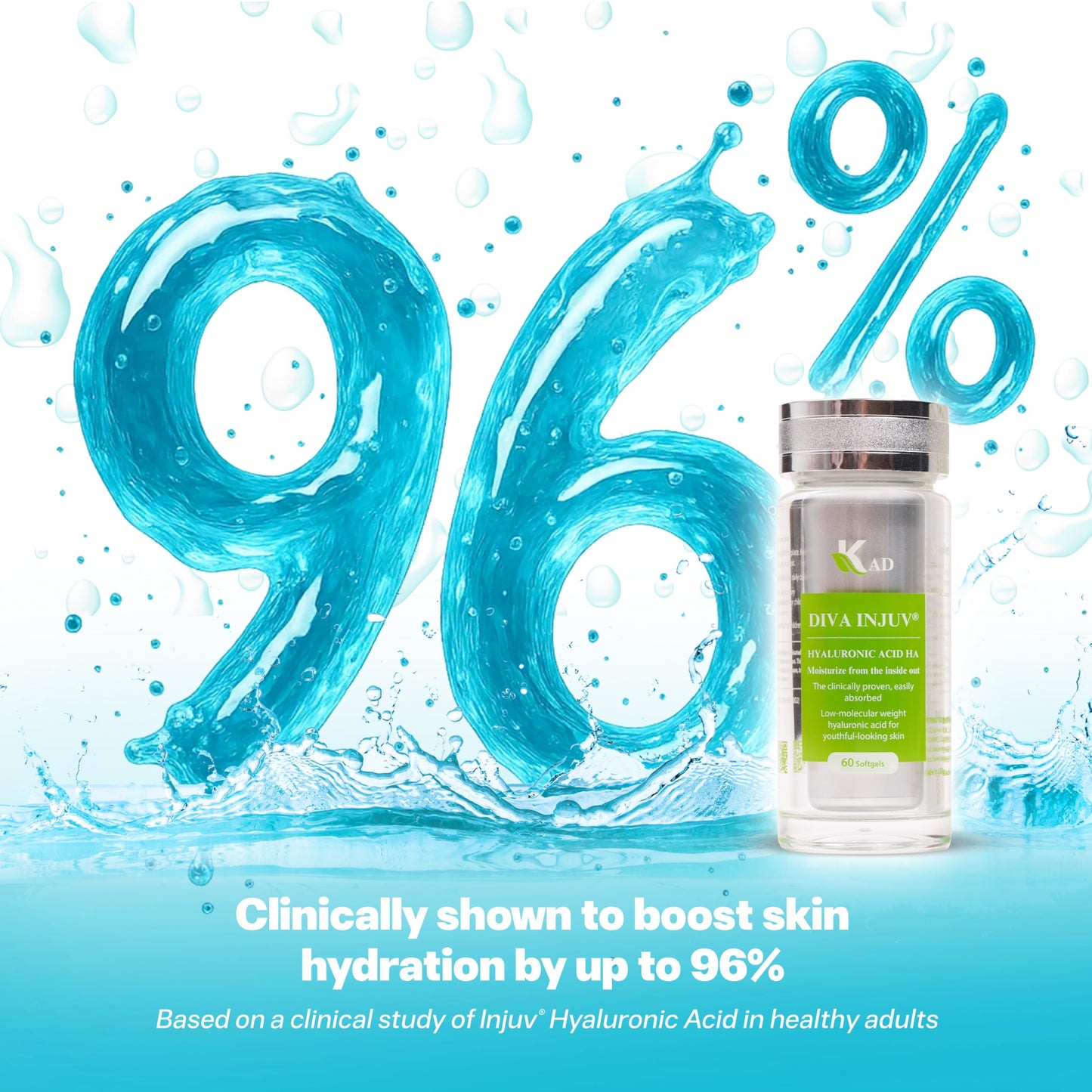 Diva Injuv Hyaluronic Acid Supplement Softgels 60 Count