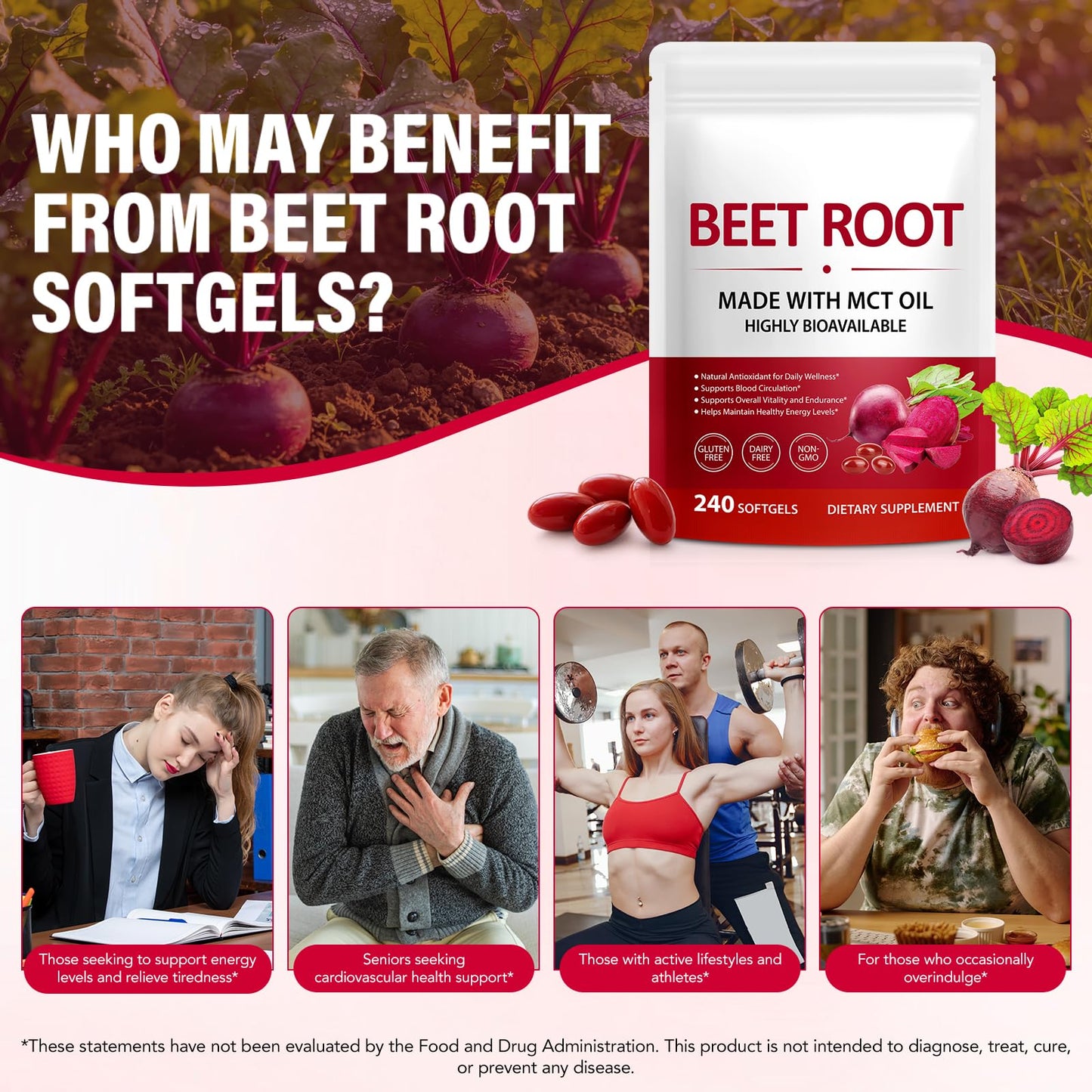 NVXNMSD Beet Root Extract Softgels 240