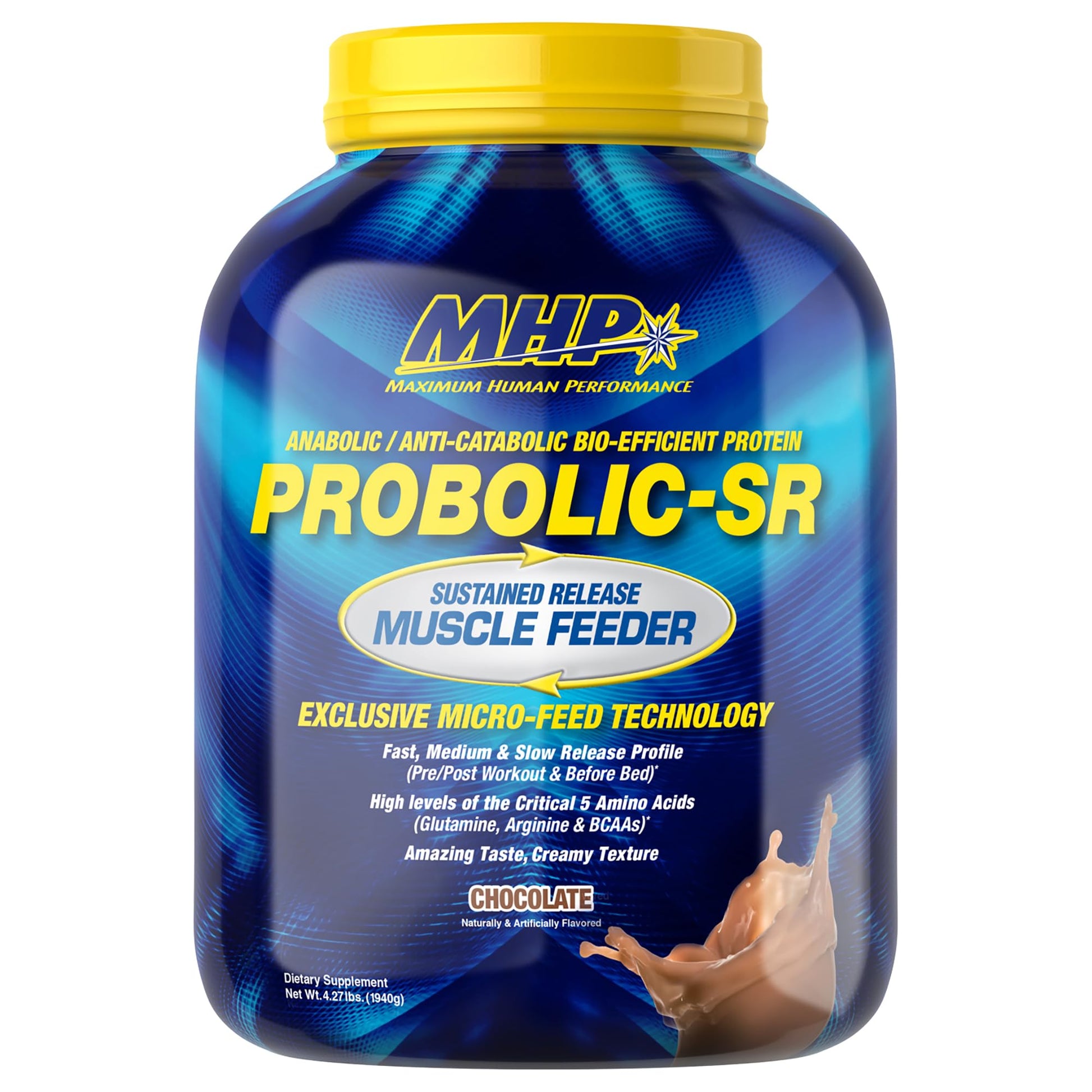 Maximum Human Performance Probolic-SR Sustained Release Protein Powder, 4lbs