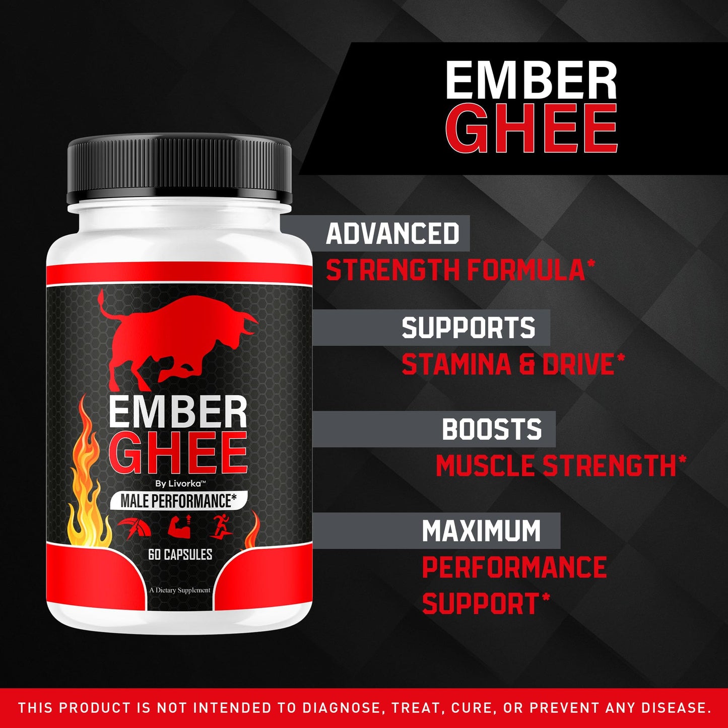 LIVORKA Ember Ghee Pills for Men Capsule 300 Capsules