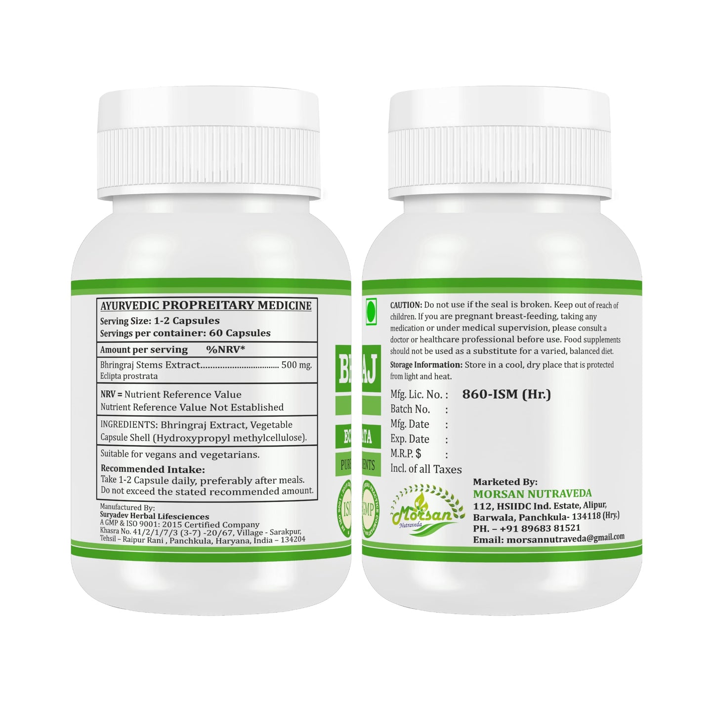 Morsan Nutraveda Bhringraj Capsule 240 Capsules