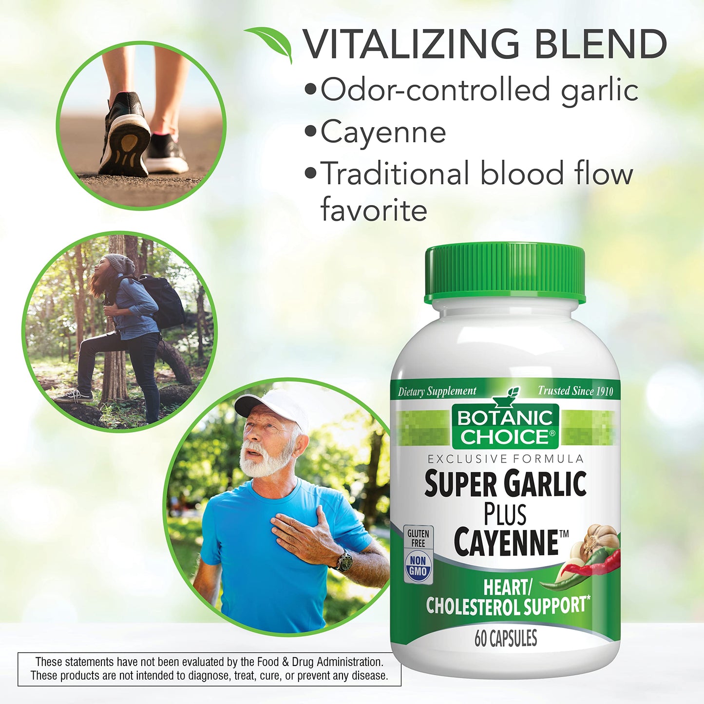 Botanic Choice Super Garlic Plus Cayenne, 60 Capsules