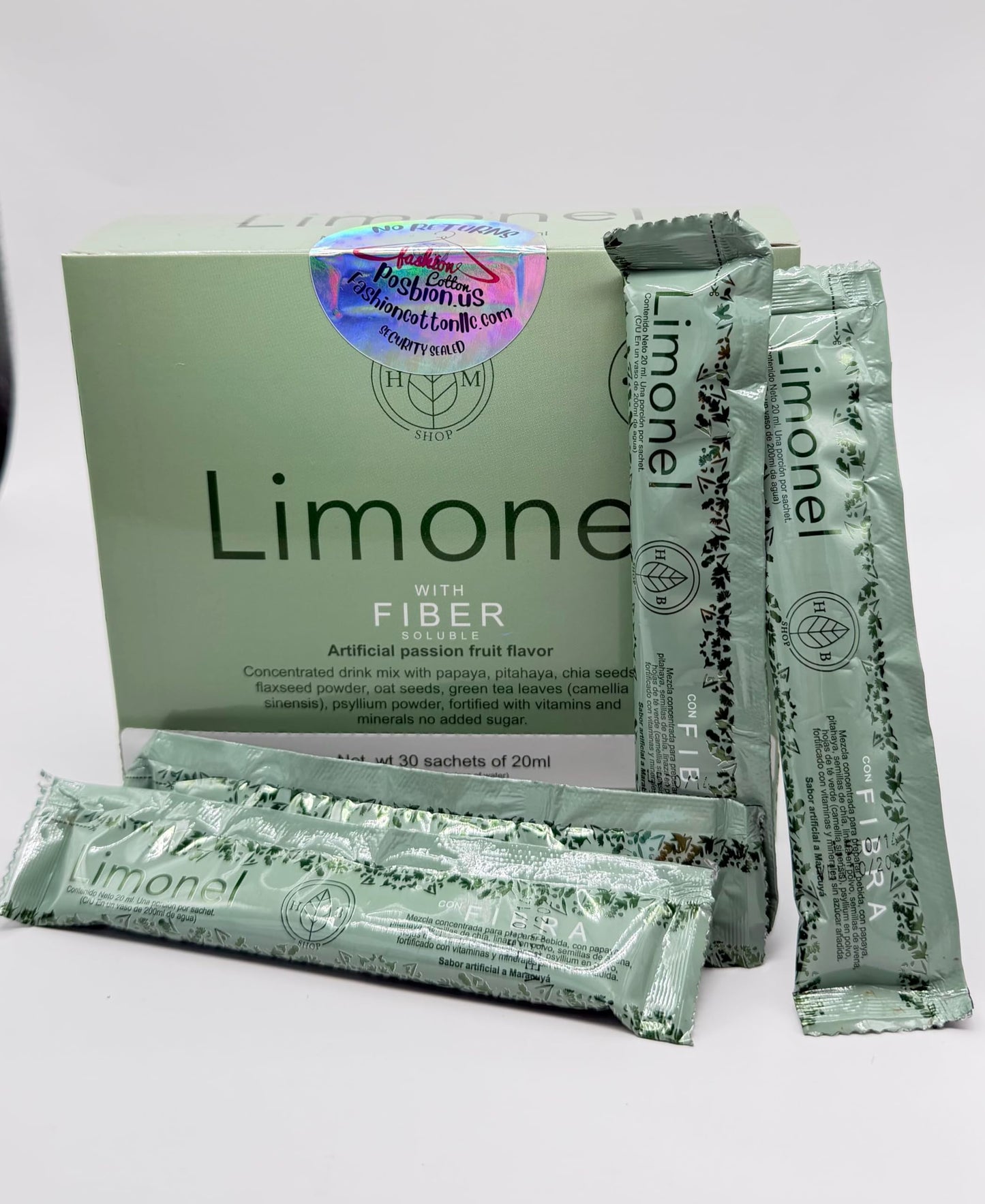 FASHIONCOTTONLLC Limonel Prebiotic Fiber Supplement for Digestive Health Capsule 1 Count