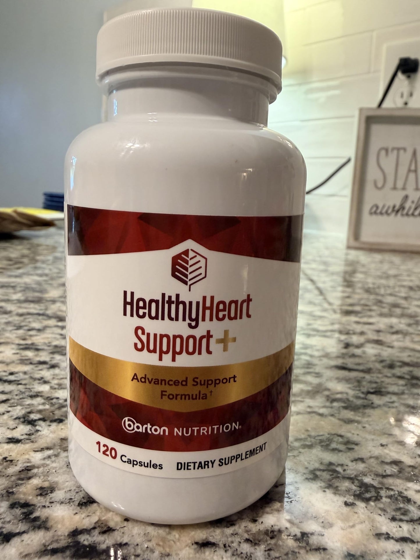 Barton Nutrition HealthyHeart Support+ 6-in-1 Heart Health Supplements 120 Capsules