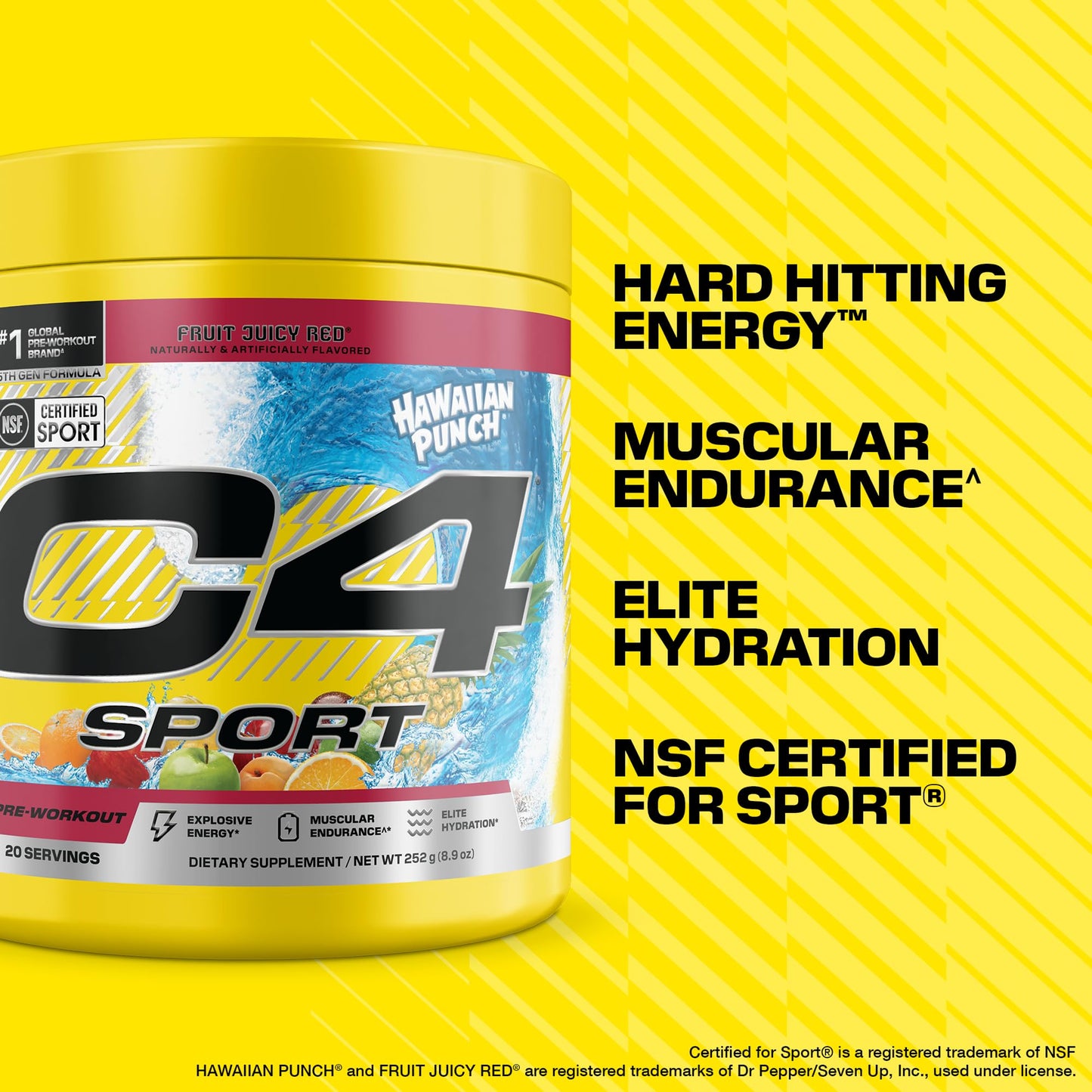 C4 Sport Pre Workout Powder 8.61 Ounce