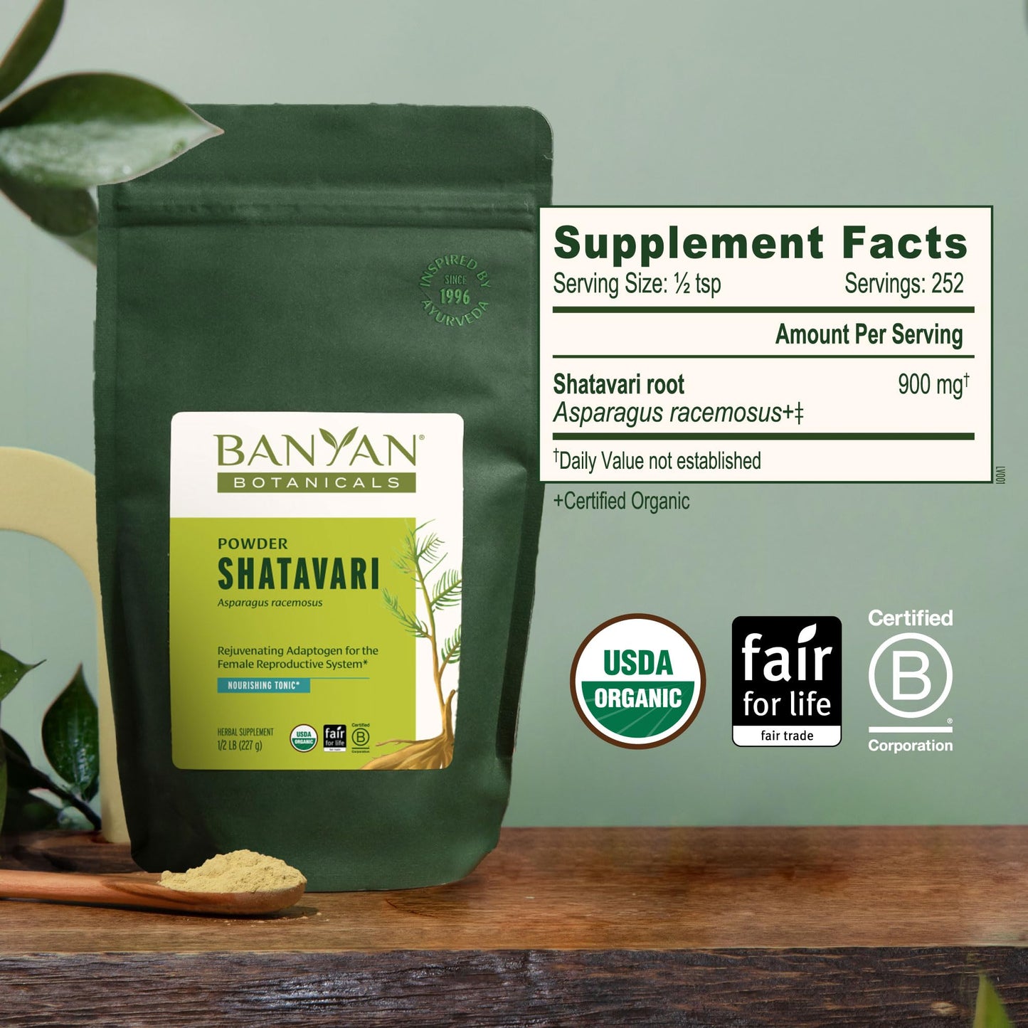 Banyan Botanicals Shatavari Powder 8 Ounce