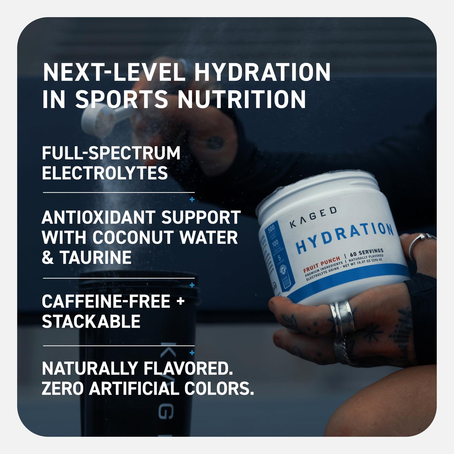 Kaged Daily Hydration Powder, 60 Servings