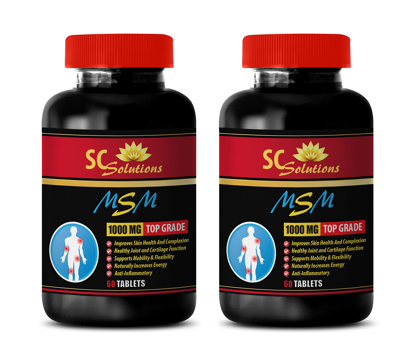SKIN CARE SOLUTIONS Nails Skin and Hair Vitamin MSM (Methylsulfonylmethane) for Adults, 120 Tablets