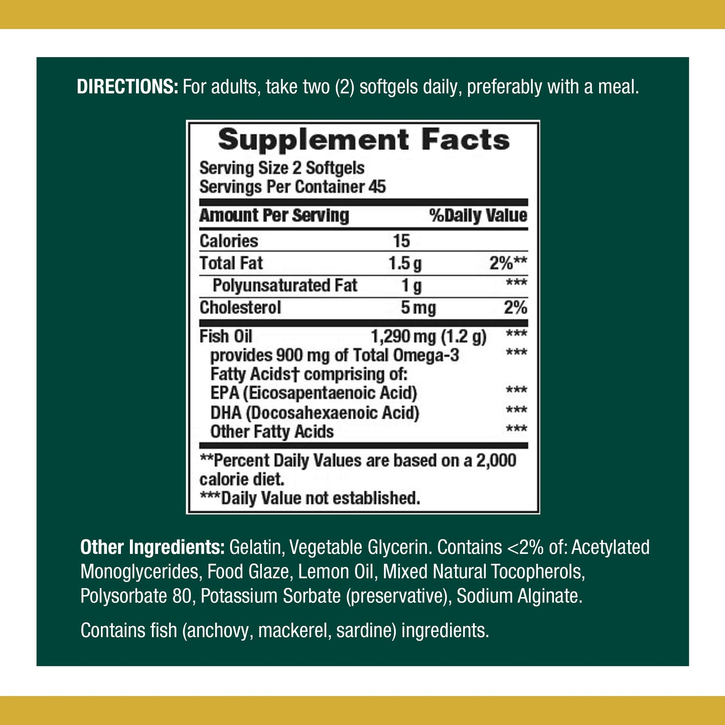 Nature's Bounty Mini Fish Oil Softgels 90