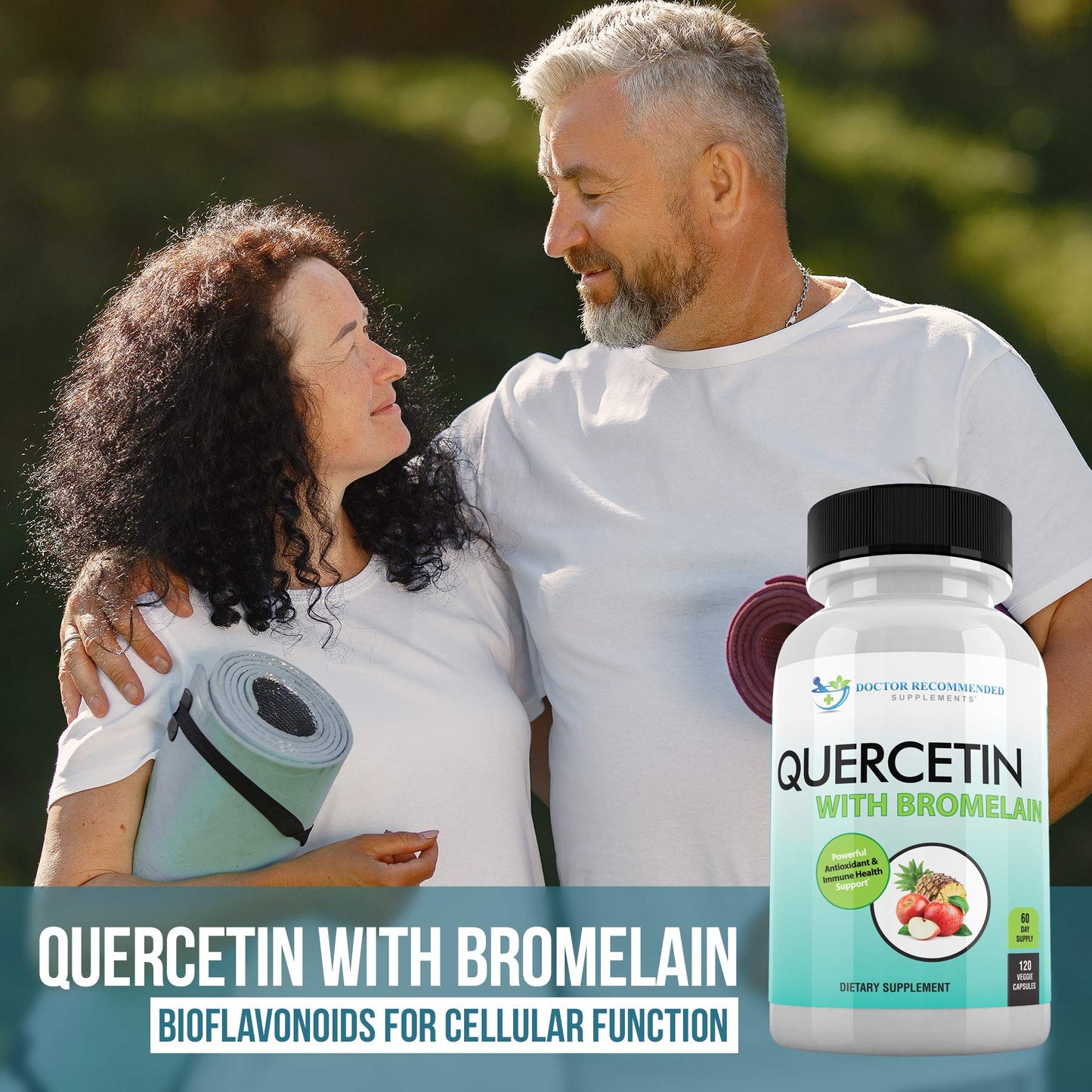 DOCTOR RECOMMENDED SUPPLEMENTS Quercetin 800mg with Bromelain 165mg Capsule, 120 Veggie Capsules