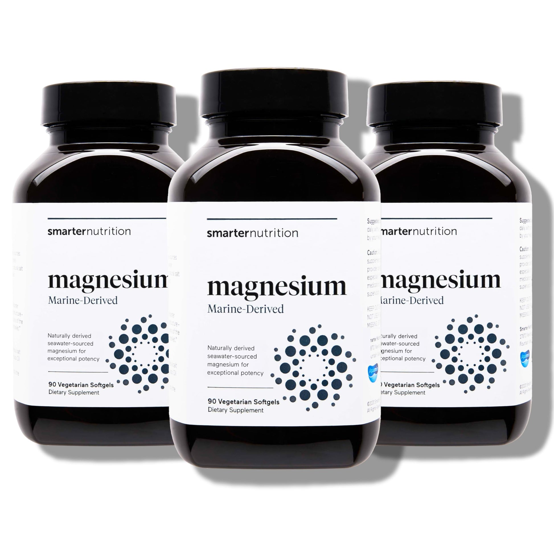 SMARTERNUTRITION Marine Magnesium Supplement 300mg Softgels 270