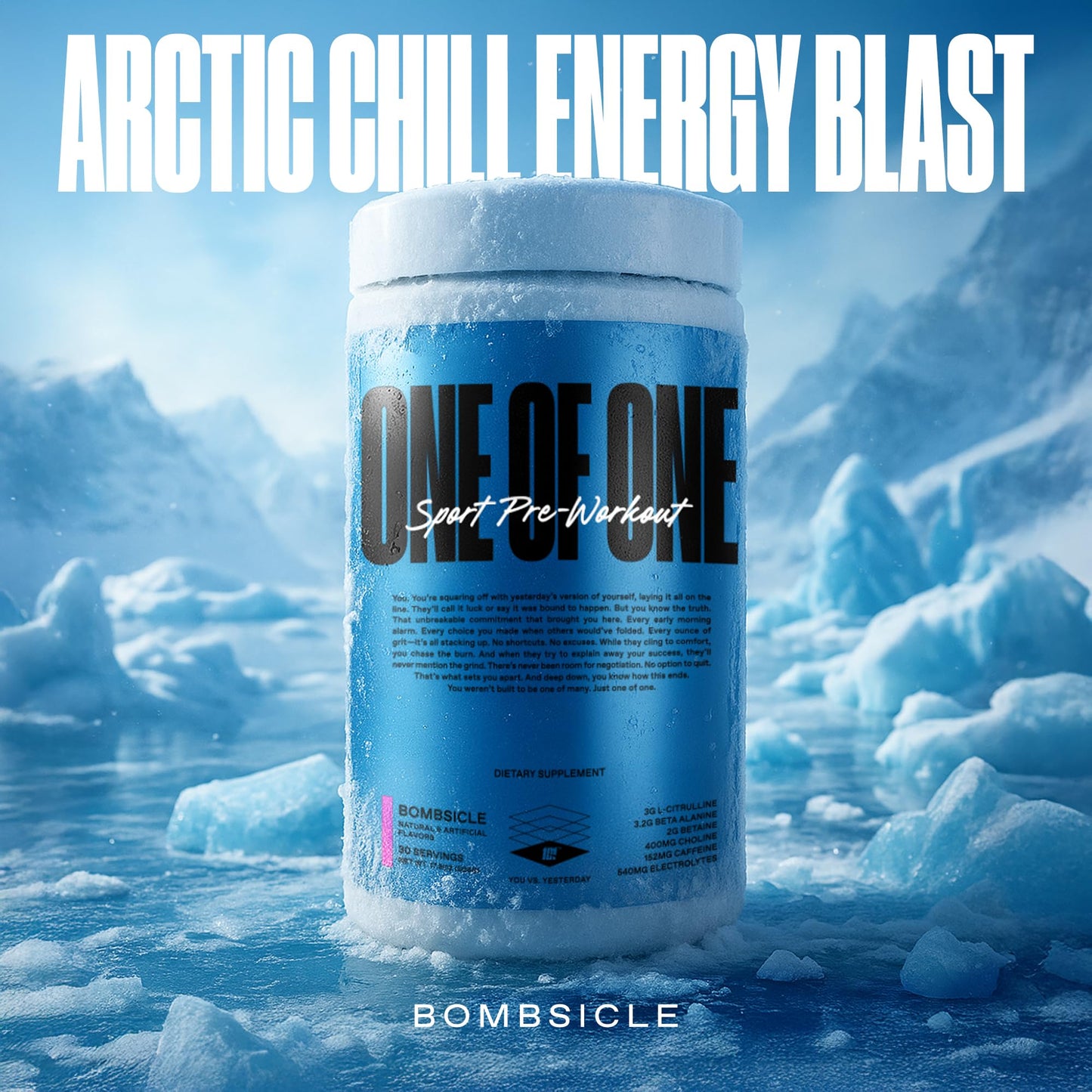 ONE OF ONE Sport Pre-Workout Powder Bombsicle, 16