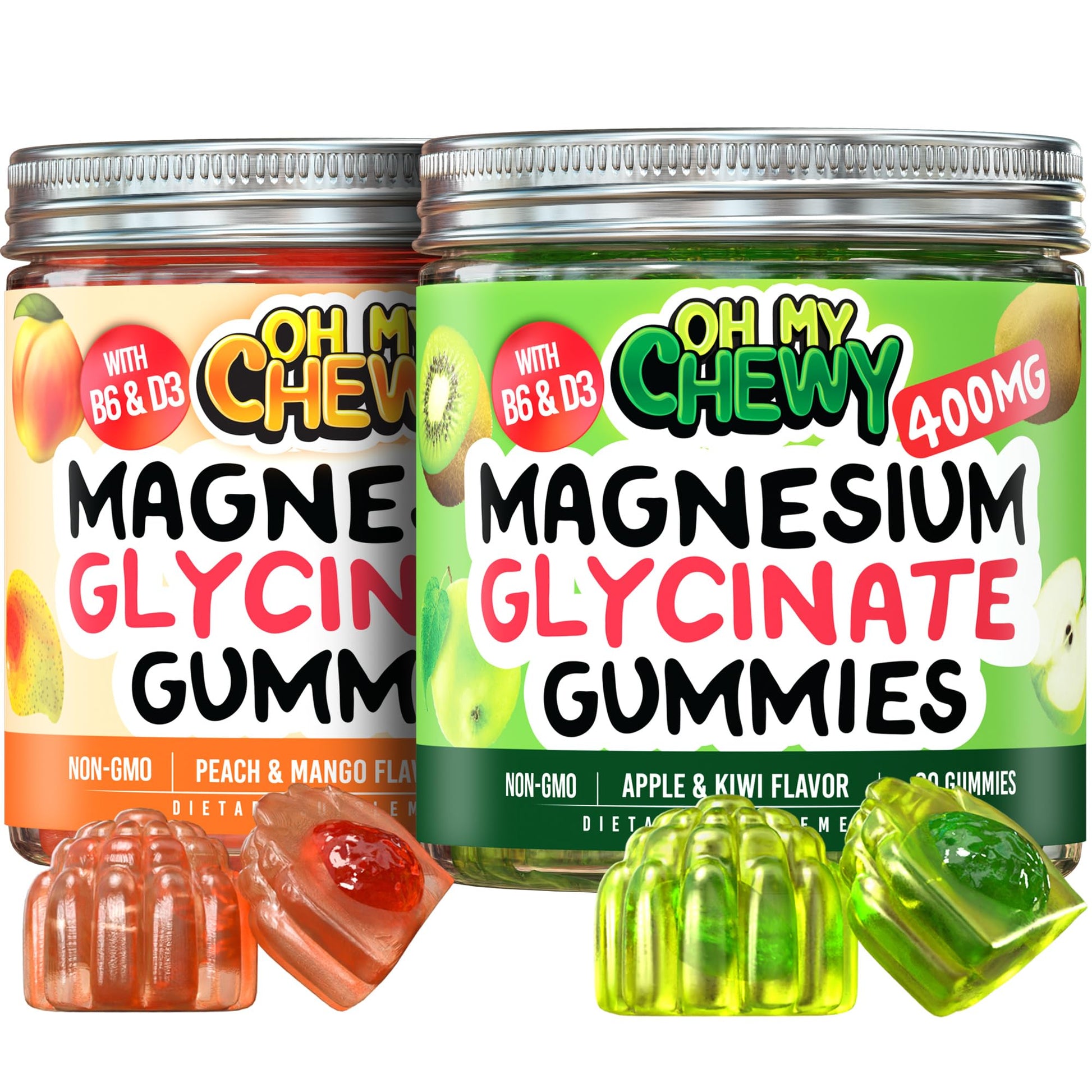 OH MY CHEWY Magnesium Gummies, 120 Count