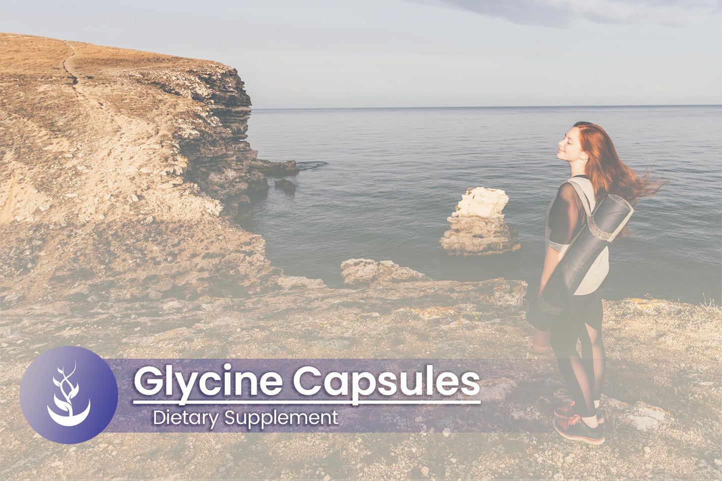 PURE ORIGINAL INGREDIENTS Glycine Capsules 100 Count