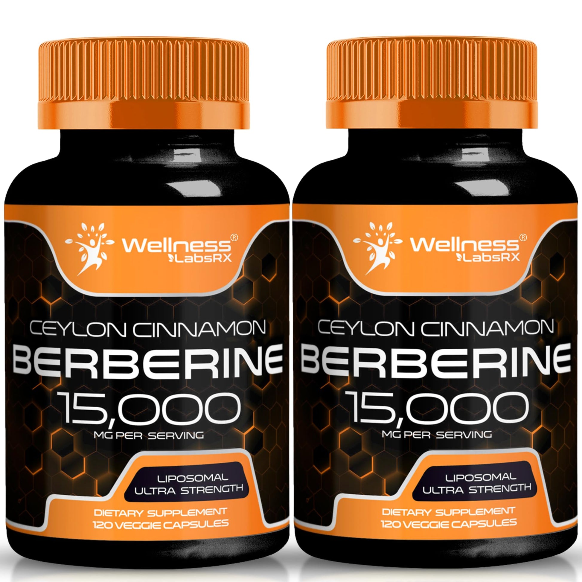 WELLNESS LABSRX Berberine 15,000mg Capsules, 240 Count