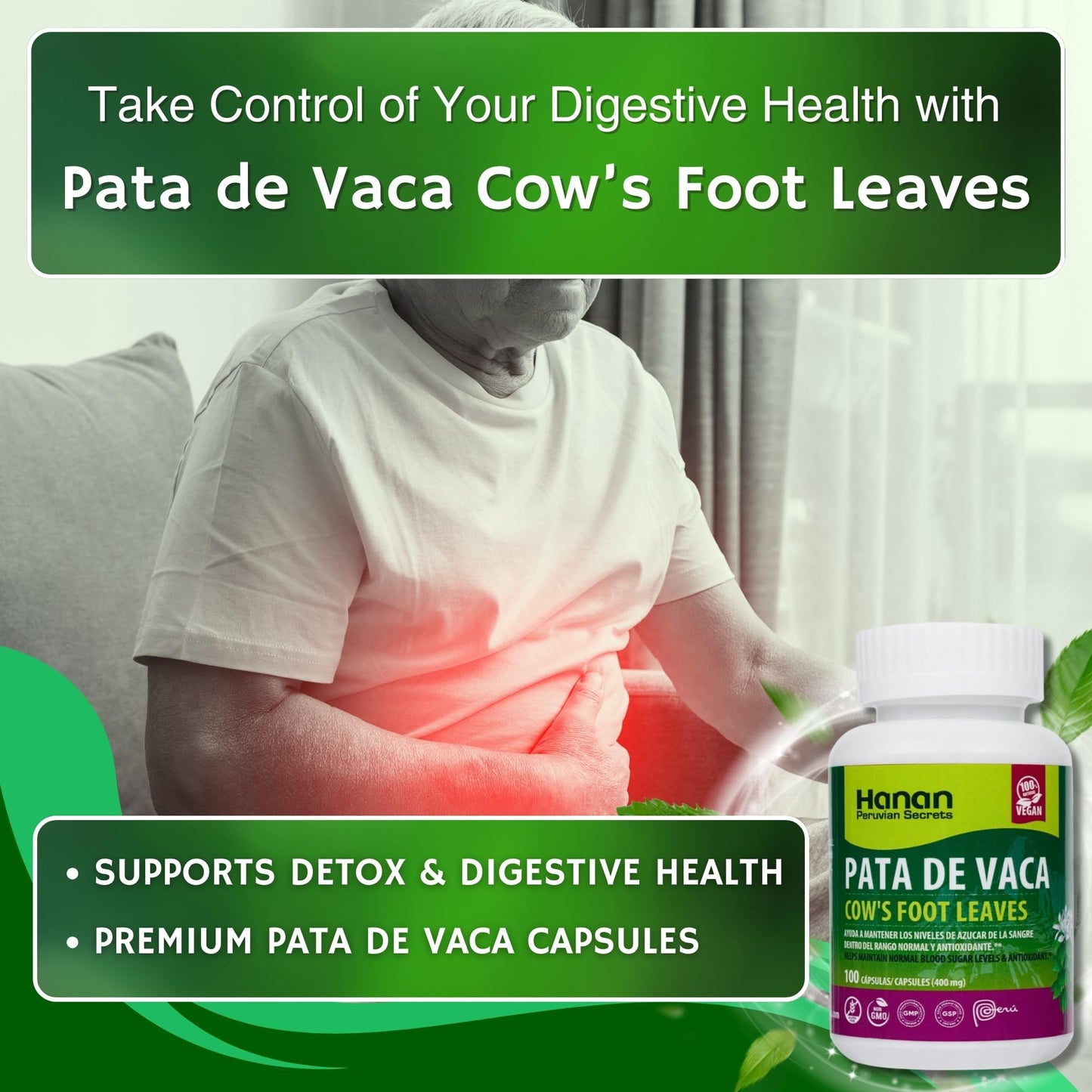 Hanan Pata de Vaca Capsules 100 Count