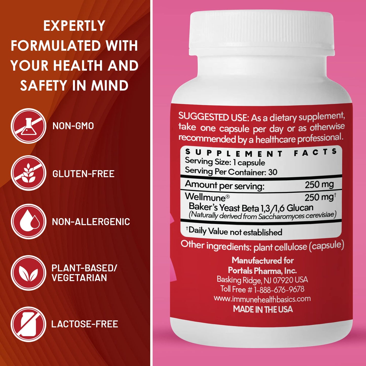 Immune Health Basics Ultra Strength Immunity Capsules, 30 Count