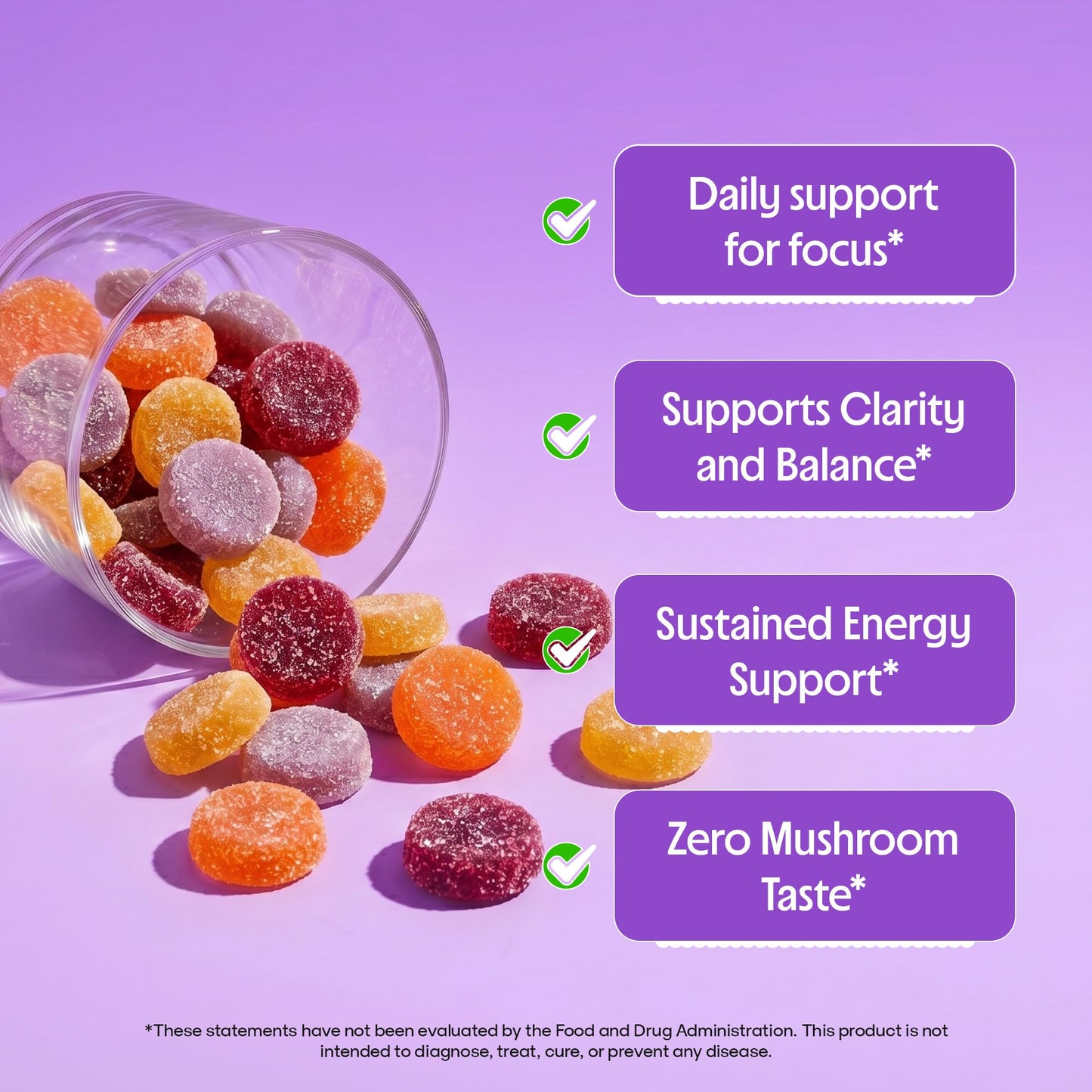 Drops Of Nature Ashwagandha & Mushroom Gummies Mixed Berry, 40 Count