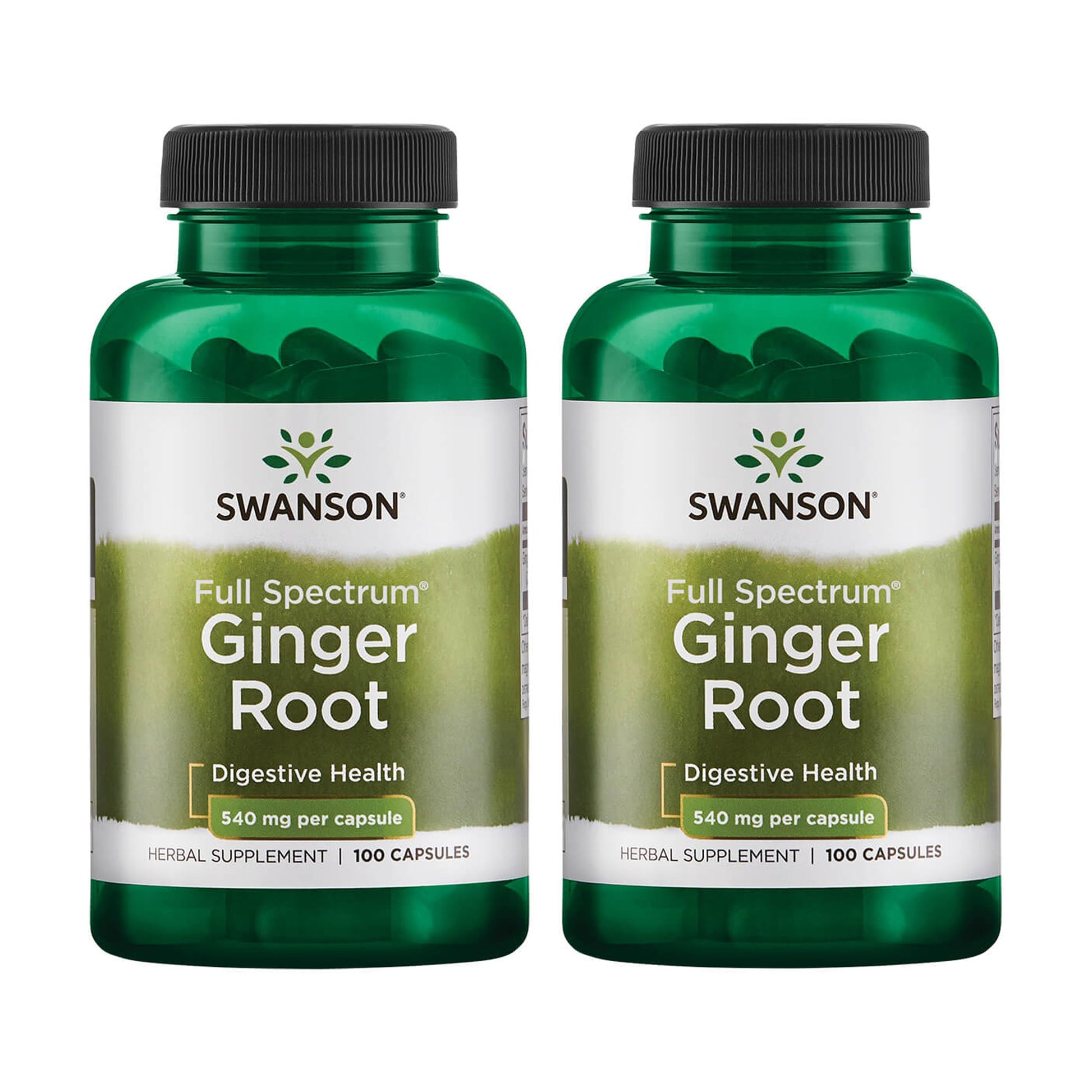 Swanson Full Spectrum Ginger Root 540 mg Capsules, 200 Capsules