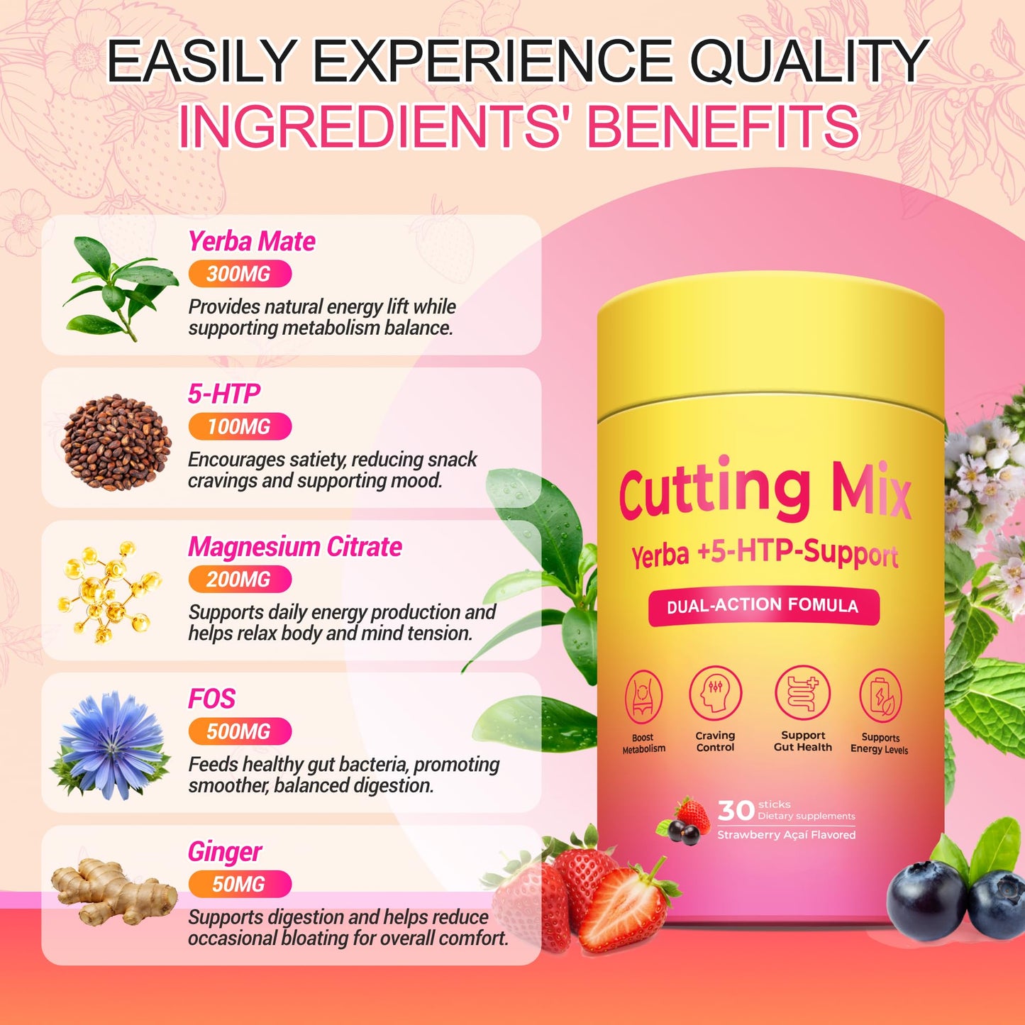 BOSNETHUINH Cutting Mix Drink Powder, 6.35 oz
