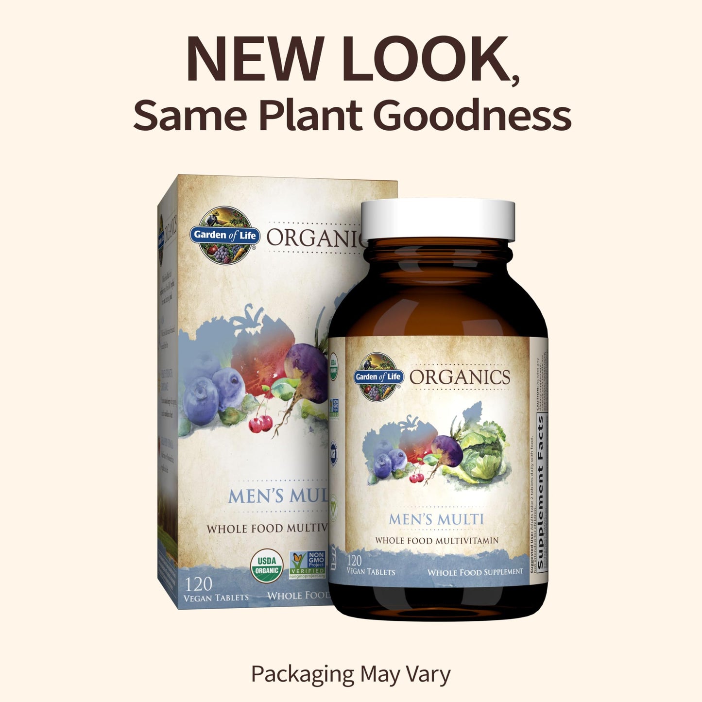 Garden of Life Organics Whole Food Multivitamin Bundle 240 Tablets