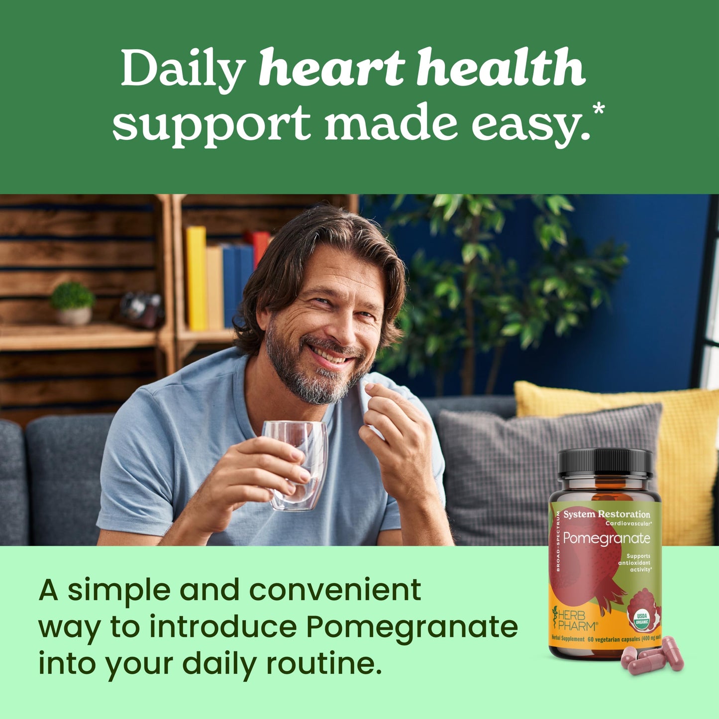 Herb Pharm Pomegranate Capsules 60 Capsules