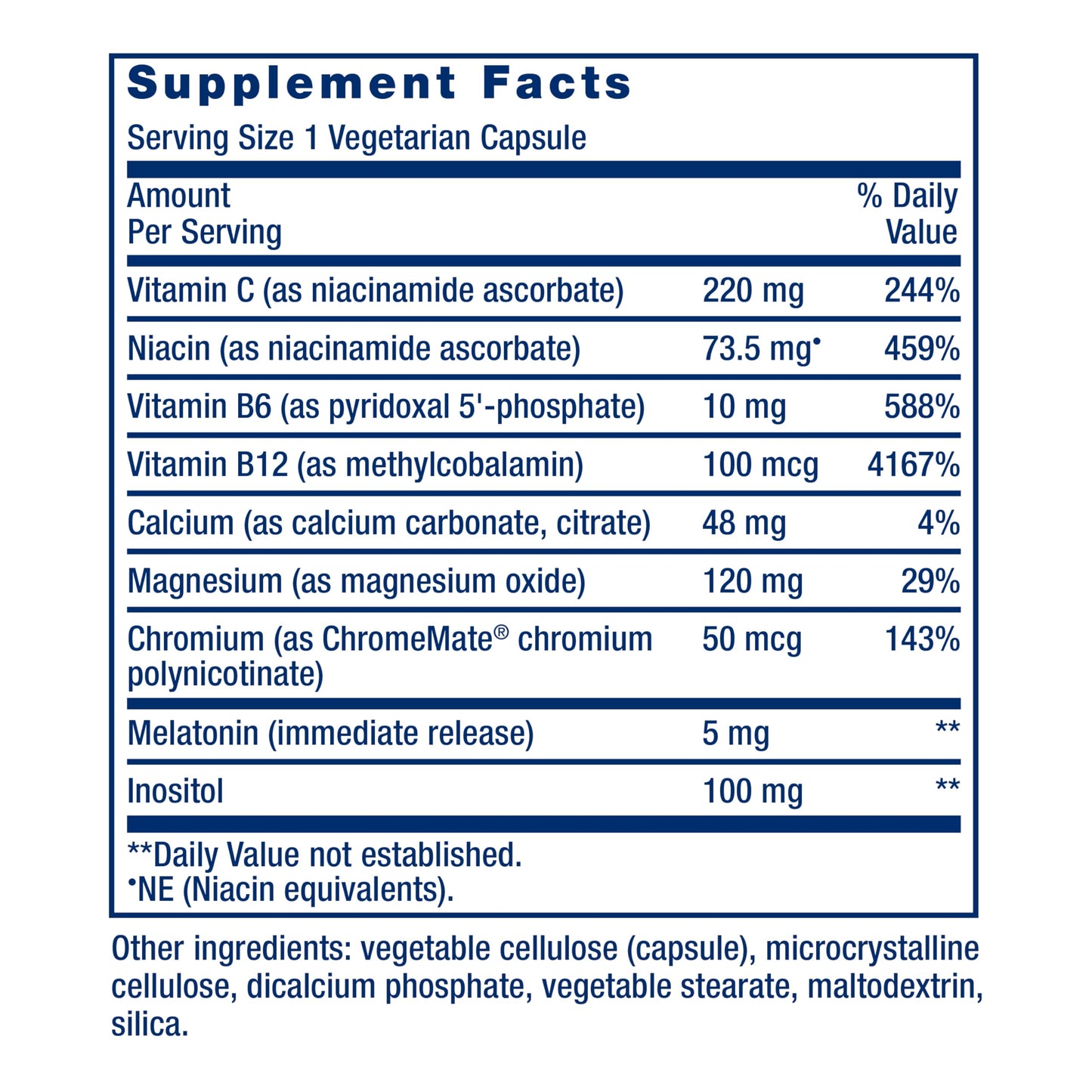Life Extension Quiet Sleep Melatonin 5 mg Capsules, 60 Capsules