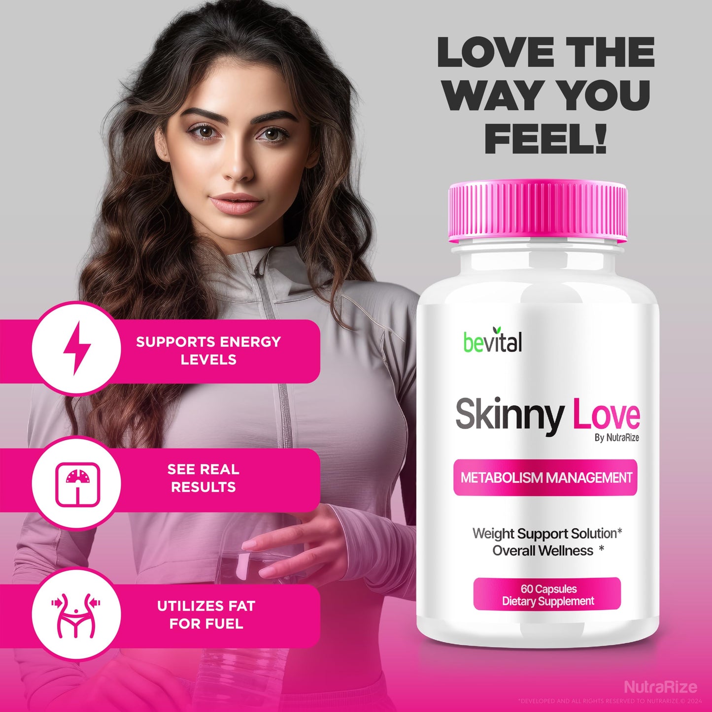 NutraRize Skinny Love Capsules 120 Count