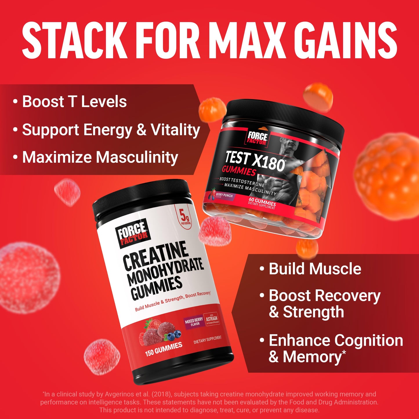 Force Factor Creatine Gummies 210 Gummies