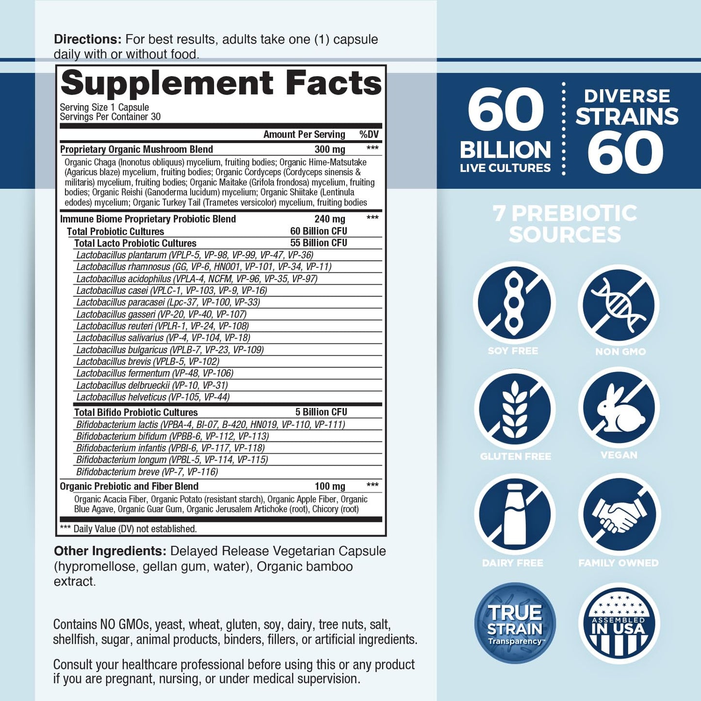 Vital Planet Vital Flora Immune Support Probiotic Capsule 30 Capsules