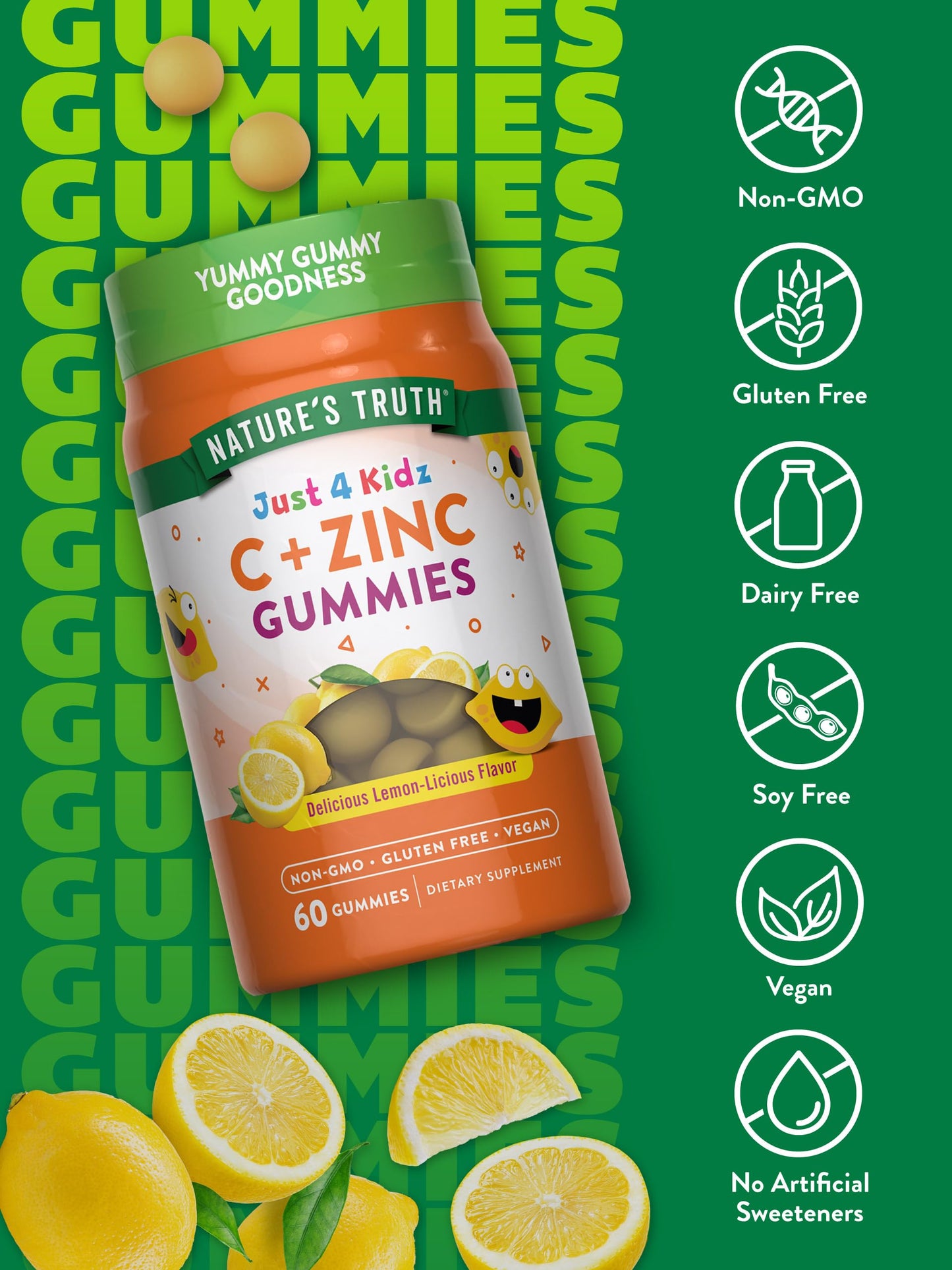 Nature's Truth Vitamin C Gummies for Kids 60 Count