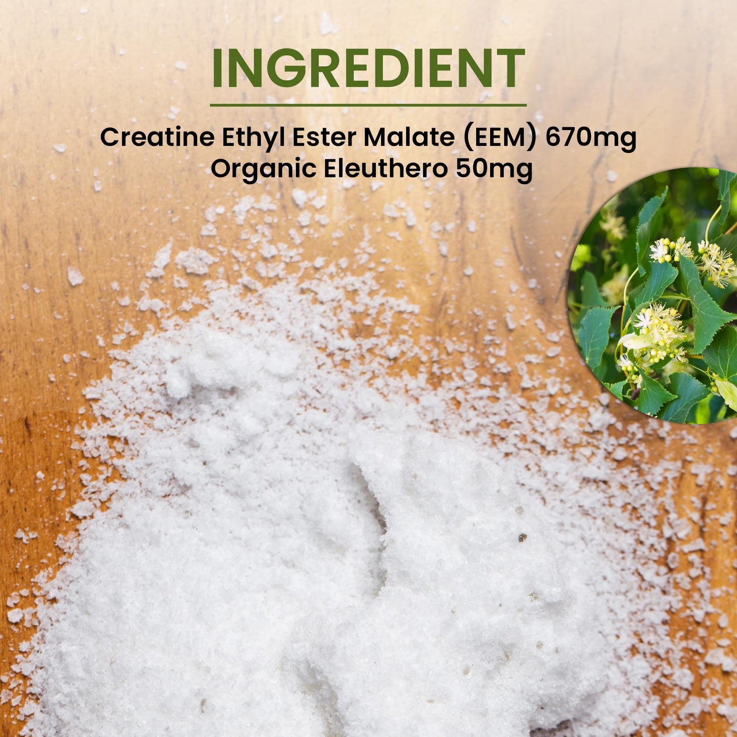 Green Organic Supplements Creatine EEM Fusion 90 Capsules