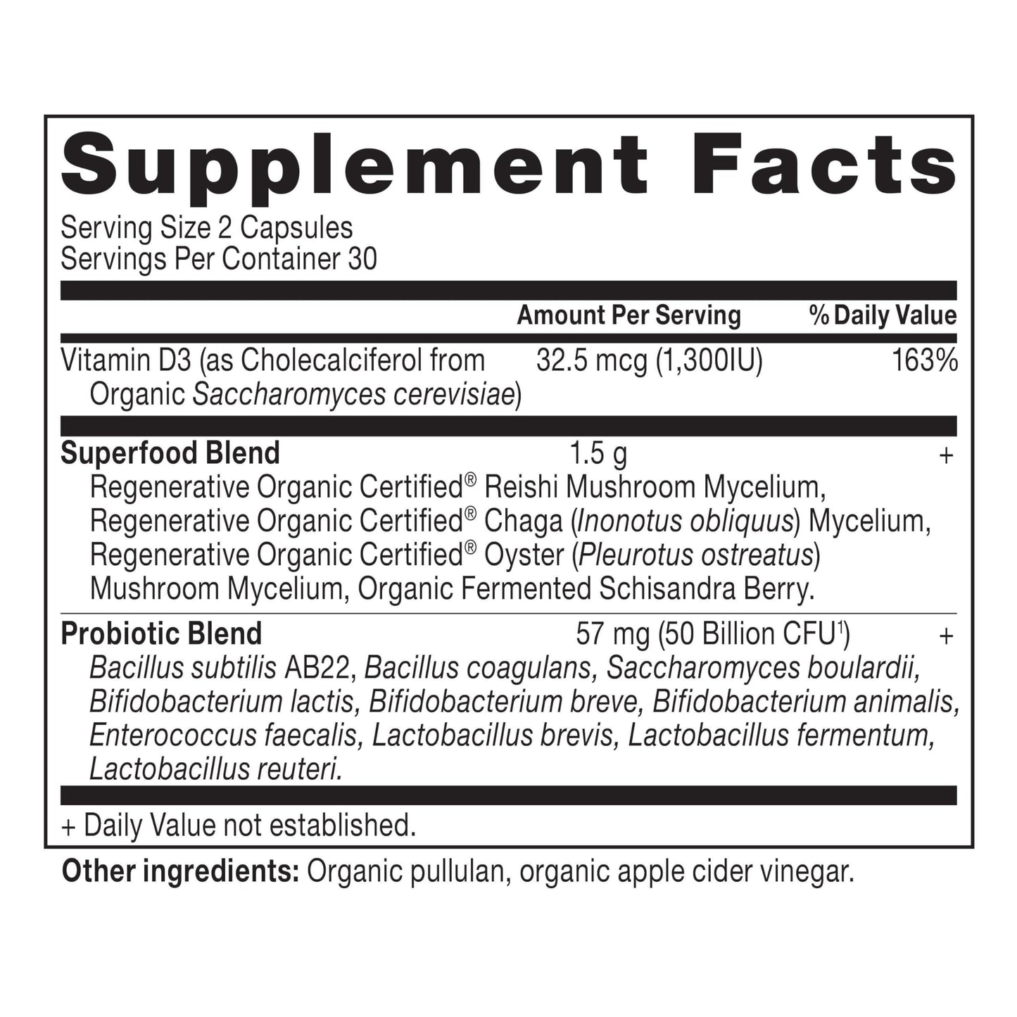 Ancient Nutrition Regenerative Organic Women's Extra Strength Probiotics Capsules 60 Count